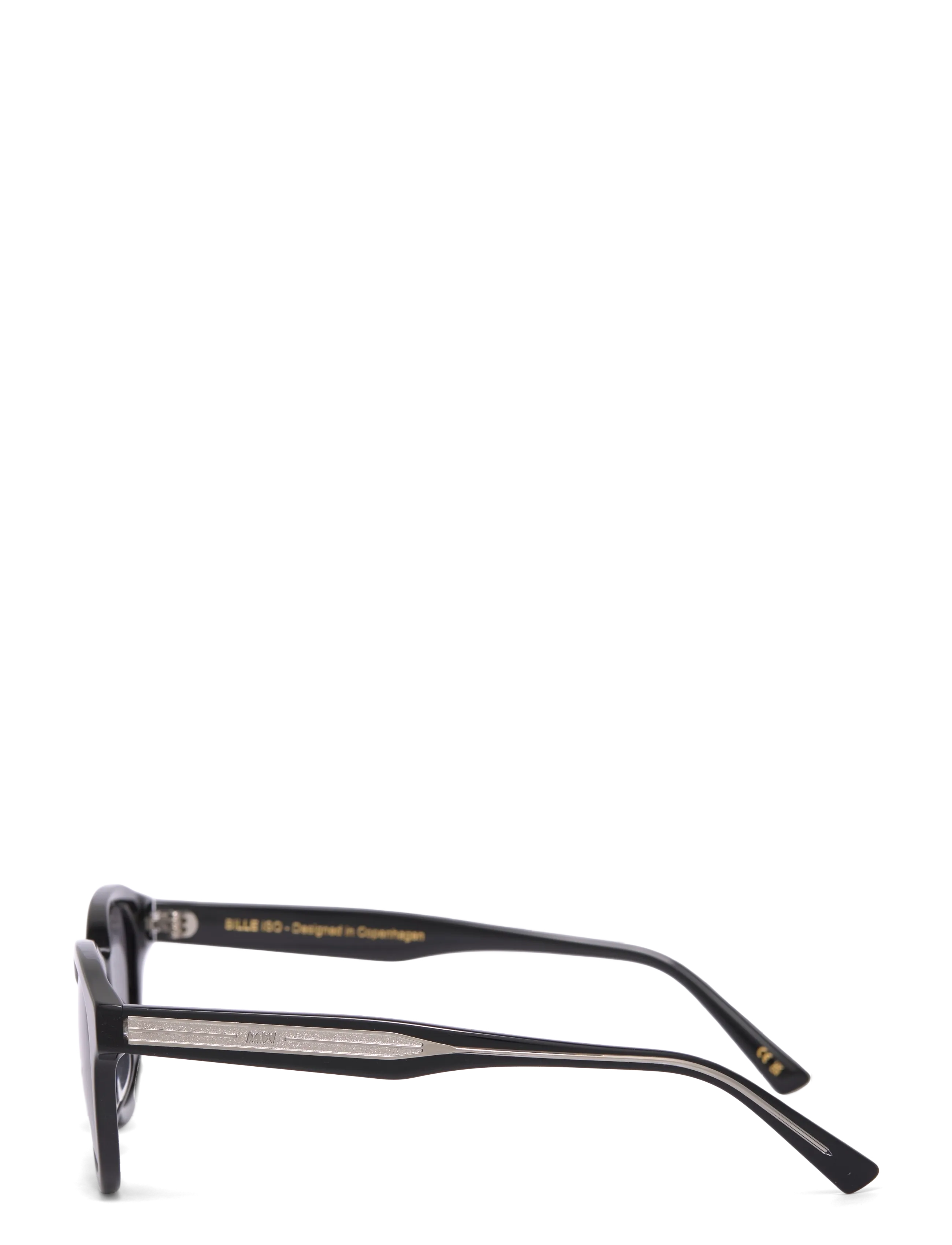 MessyWeekend - BILLE REVEAL - runde solbriller - black transparent grey - 2