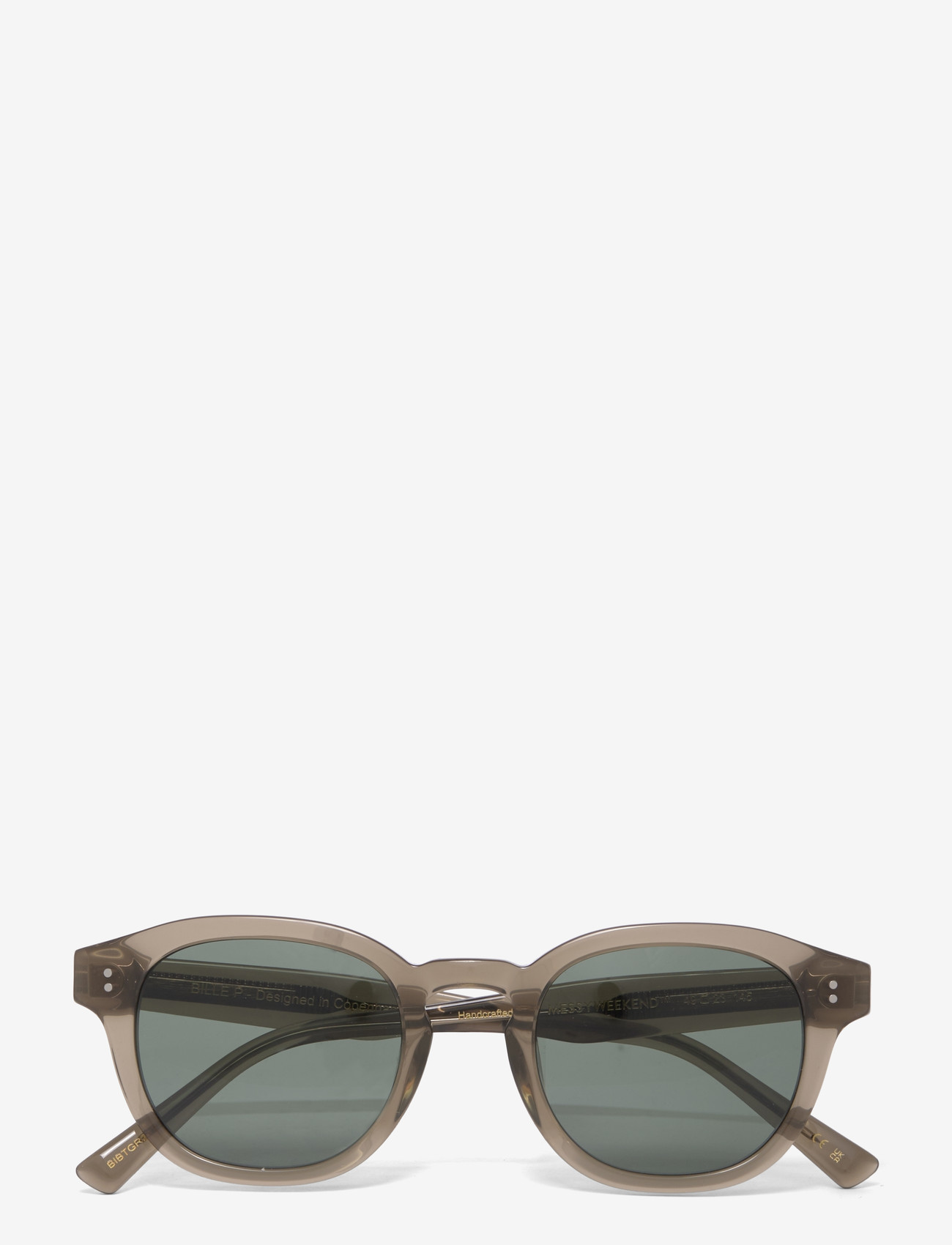 MessyWeekend - BILLE - runde solbriller - bottle green green polarized - 0