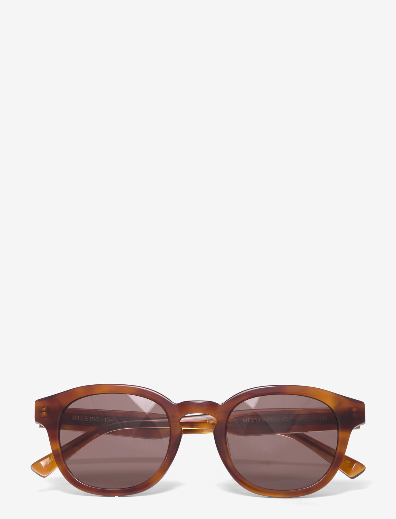 MessyWeekend - BILLE REVEAL - runde solbriller - havana transparent brown - 0