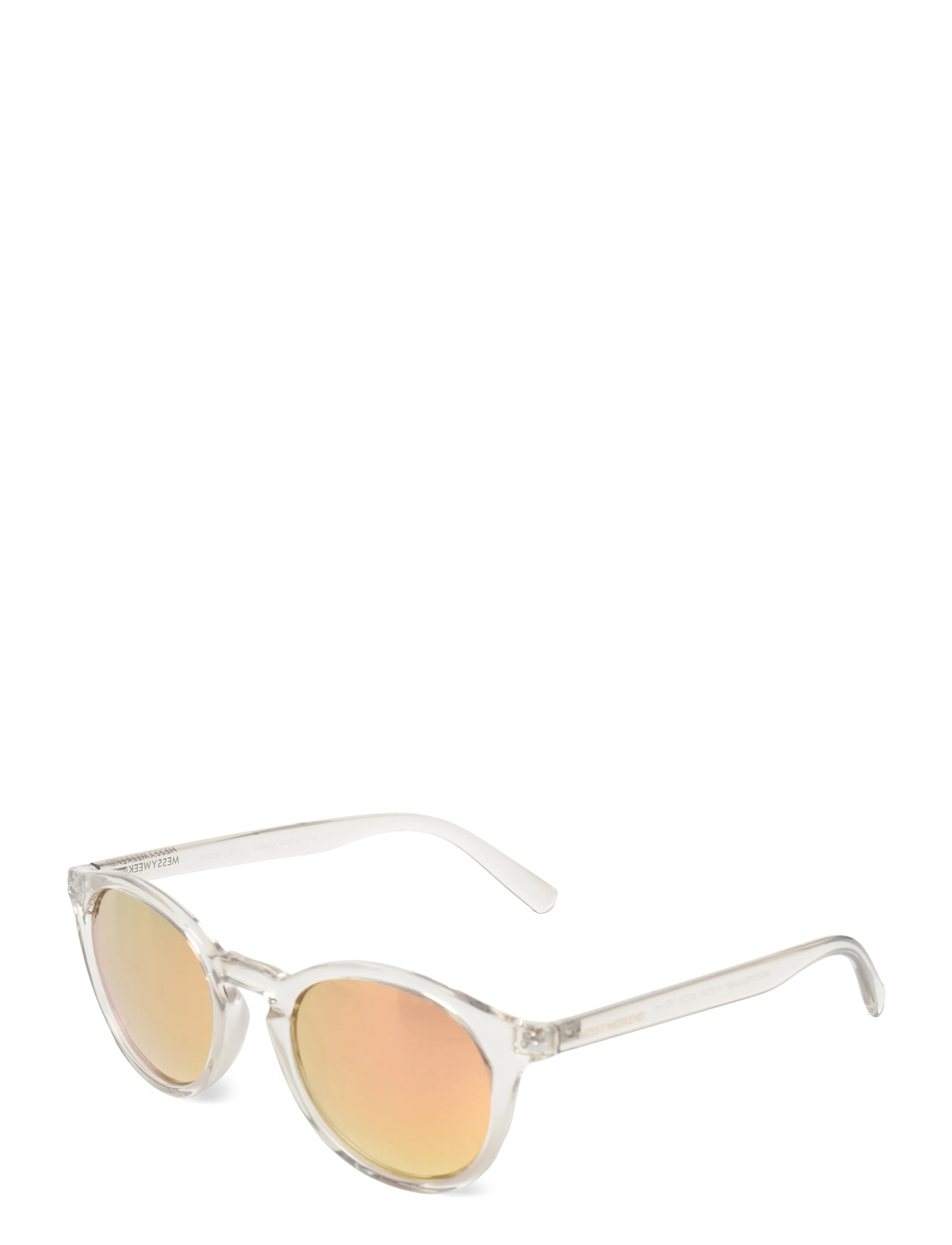 MessyWeekend - HOBBES - round frame - crystal pink polarized - 2