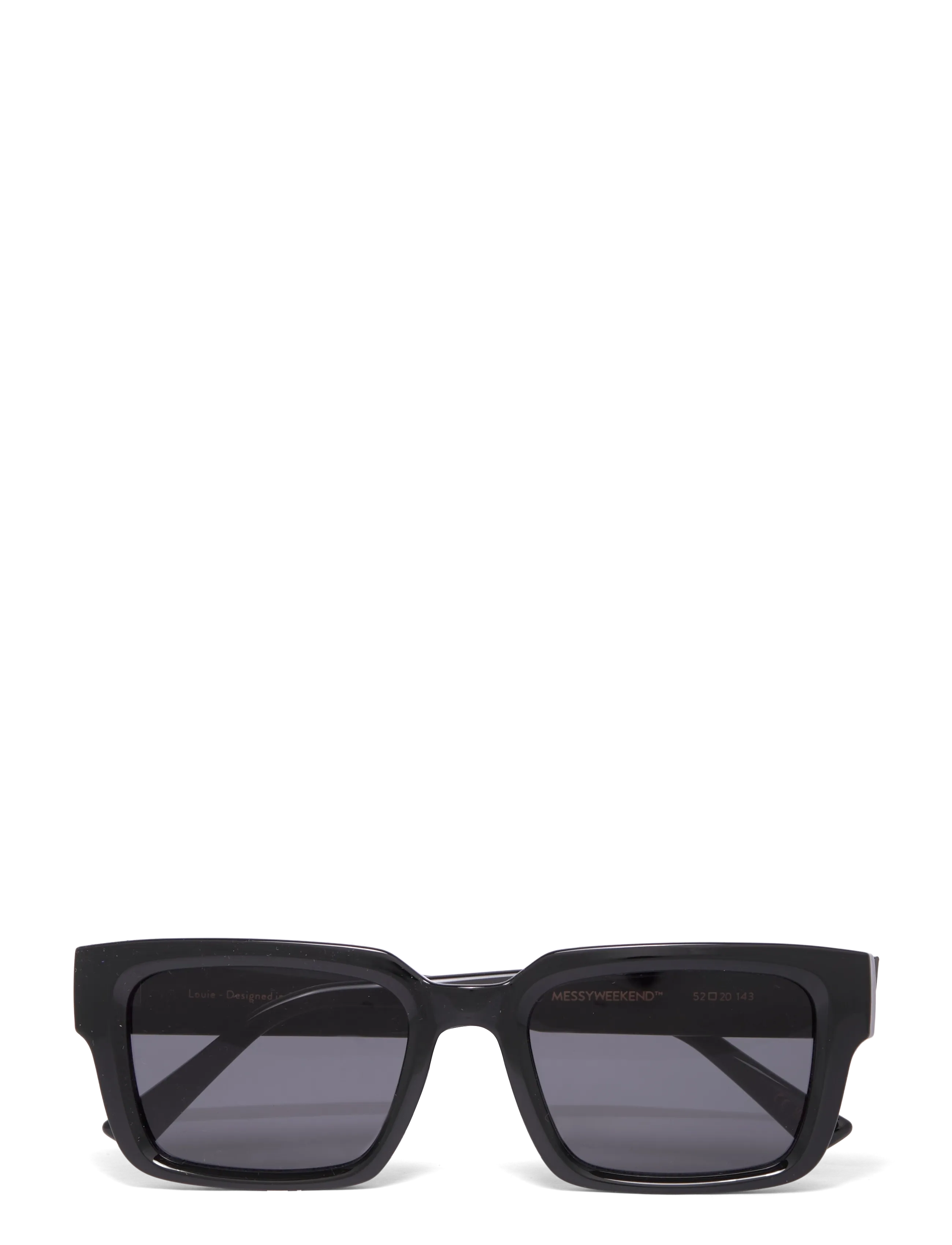 MessyWeekend Louie, One Size, Sunglasses, Schwarz - Square Frame Frauen