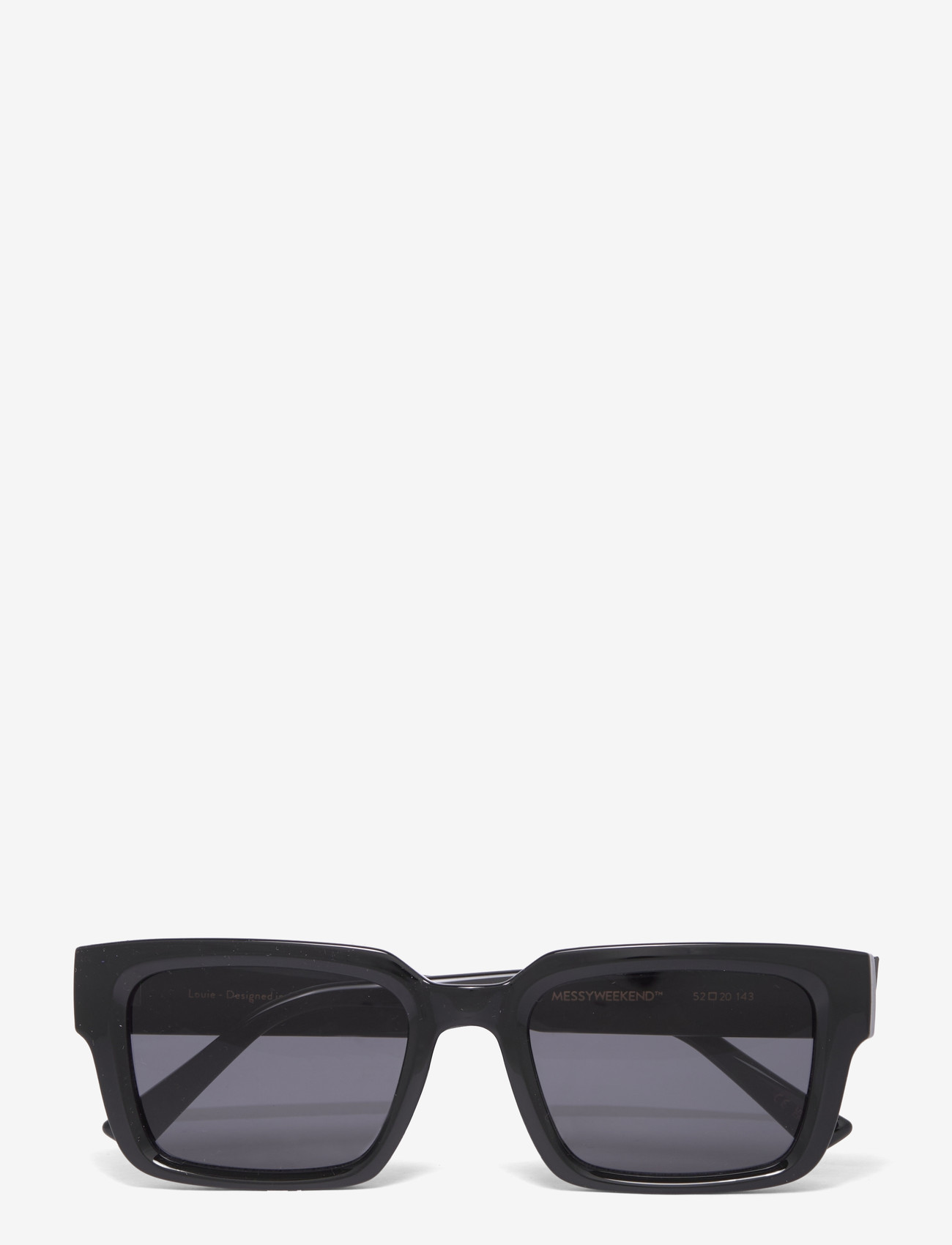 MessyWeekend - LOUIE - firkantet innfatning - black grey - 0