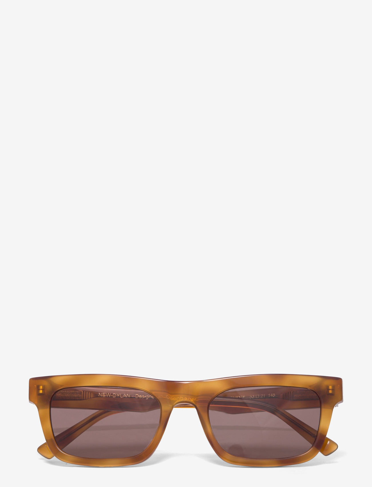 MessyWeekend - NEW DYLAN - firkantede solbriller - havana brown - 0