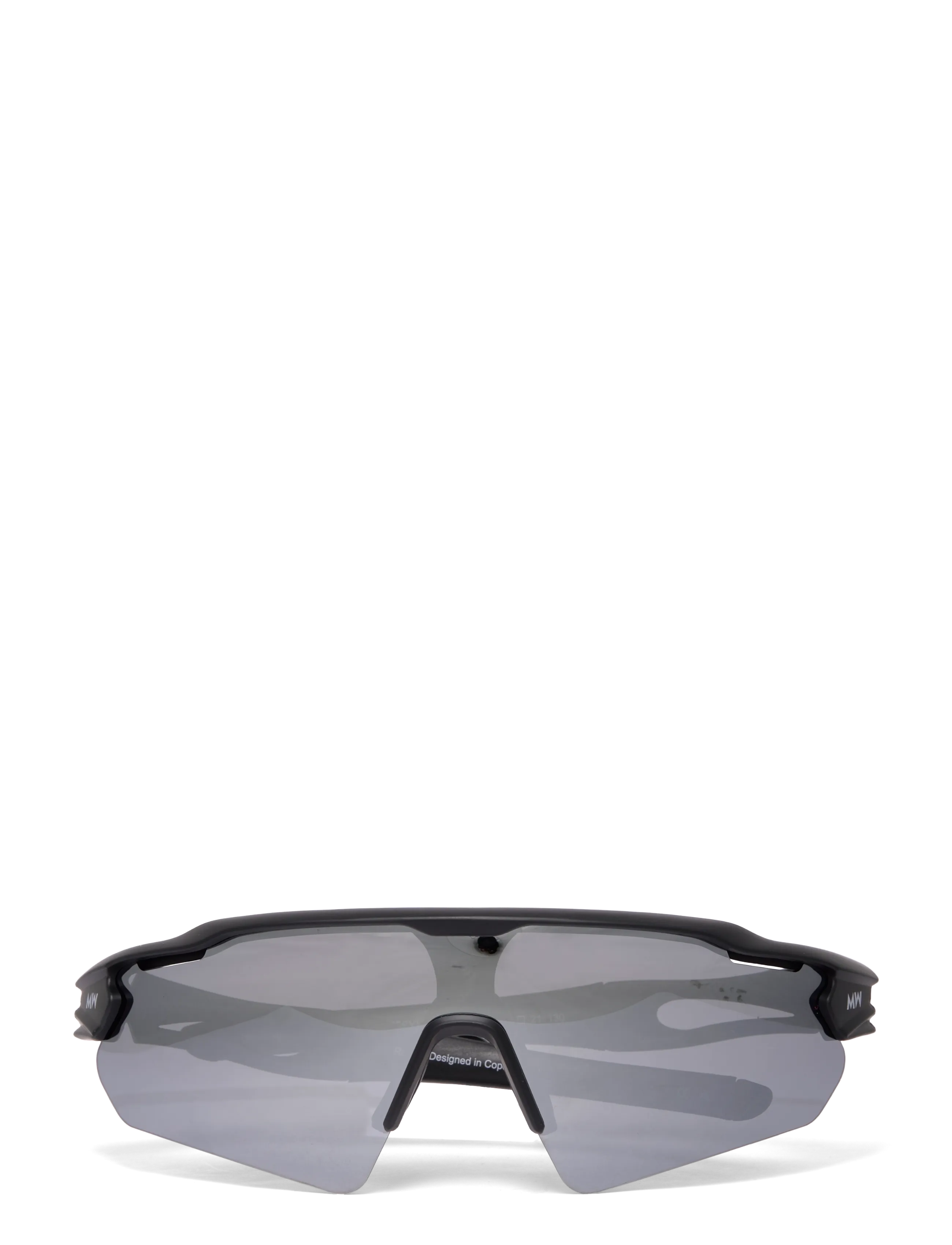 MessyWeekend RAPID - Glasses - BLACK SILVER MIRRORED POLARIZED / black