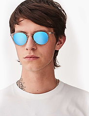 MessyWeekend - HOBBES - okrągłe okulary przeciwsłoneczne - crystal blue - 3
