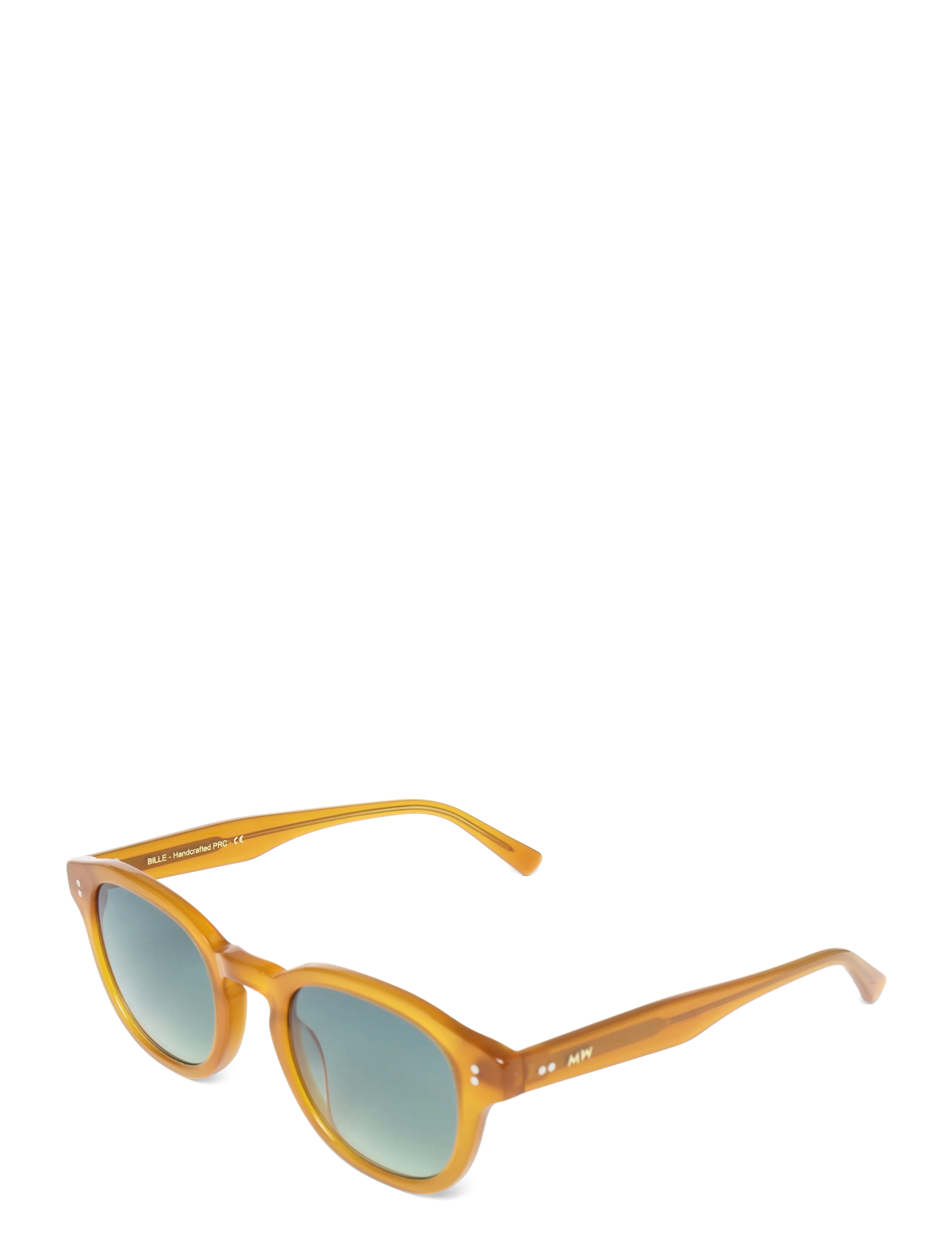 MessyWeekend - BILLE - round frame - amber green - 2