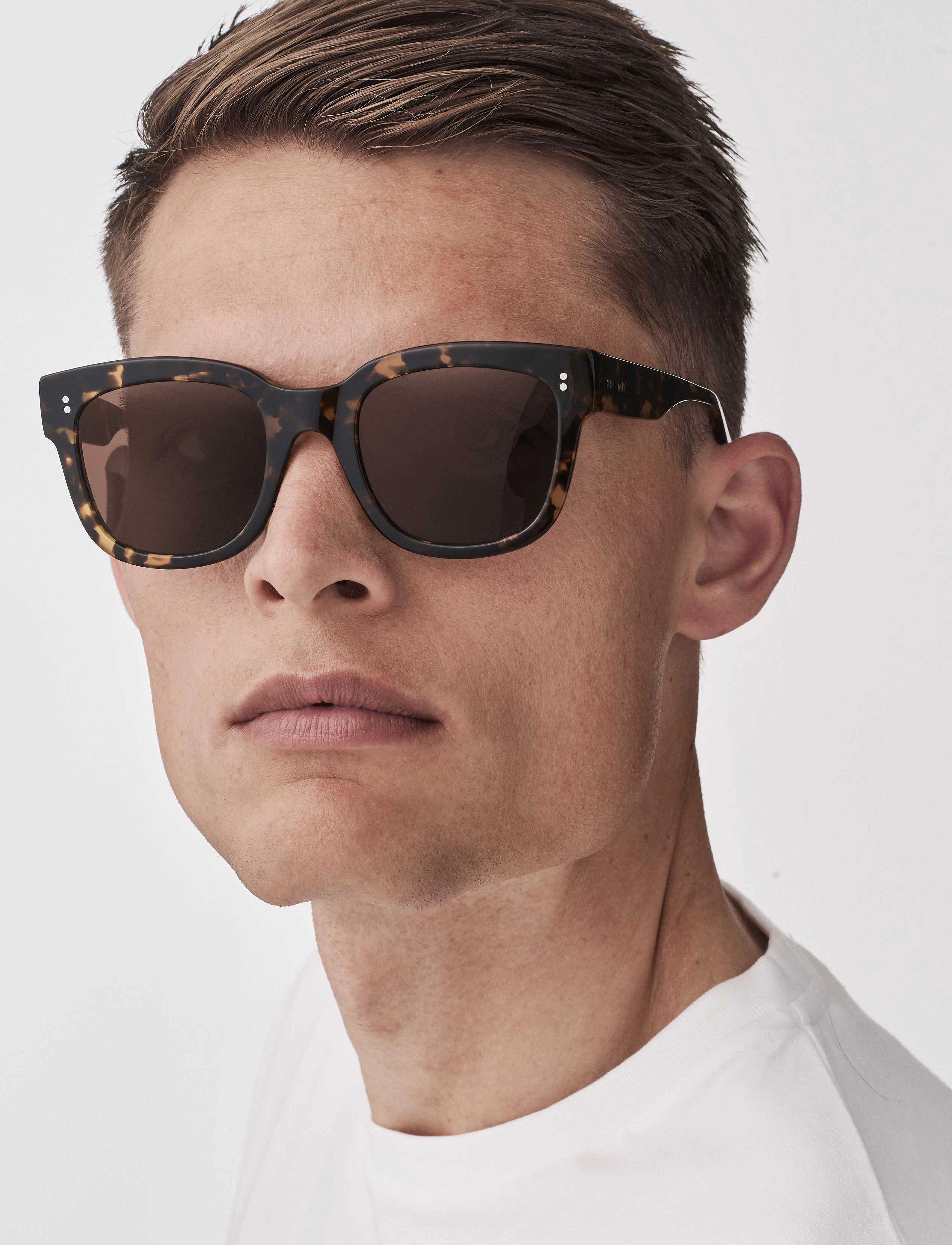 MessyWeekend Liv, One Size, Sunglasses, Braun - D-frame- Wayfarer Frauen