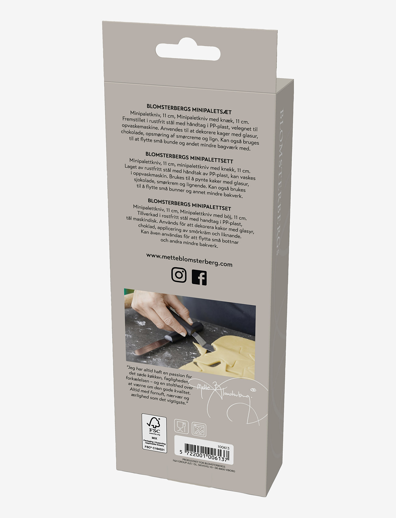 Blomsterbergs - Palette Mini Set 2 pcs - steel - 2