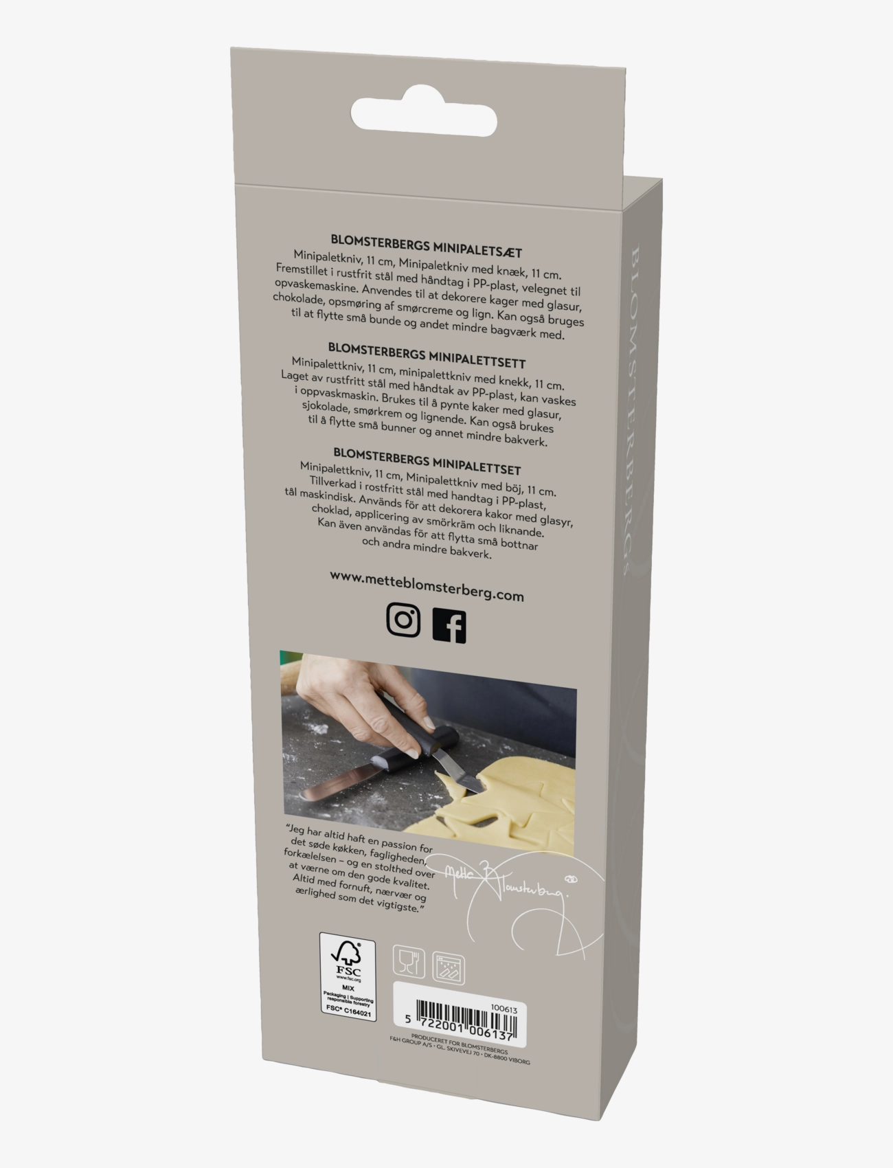 Blomsterbergs - Palette Mini Set 2 pcs - steel - 2