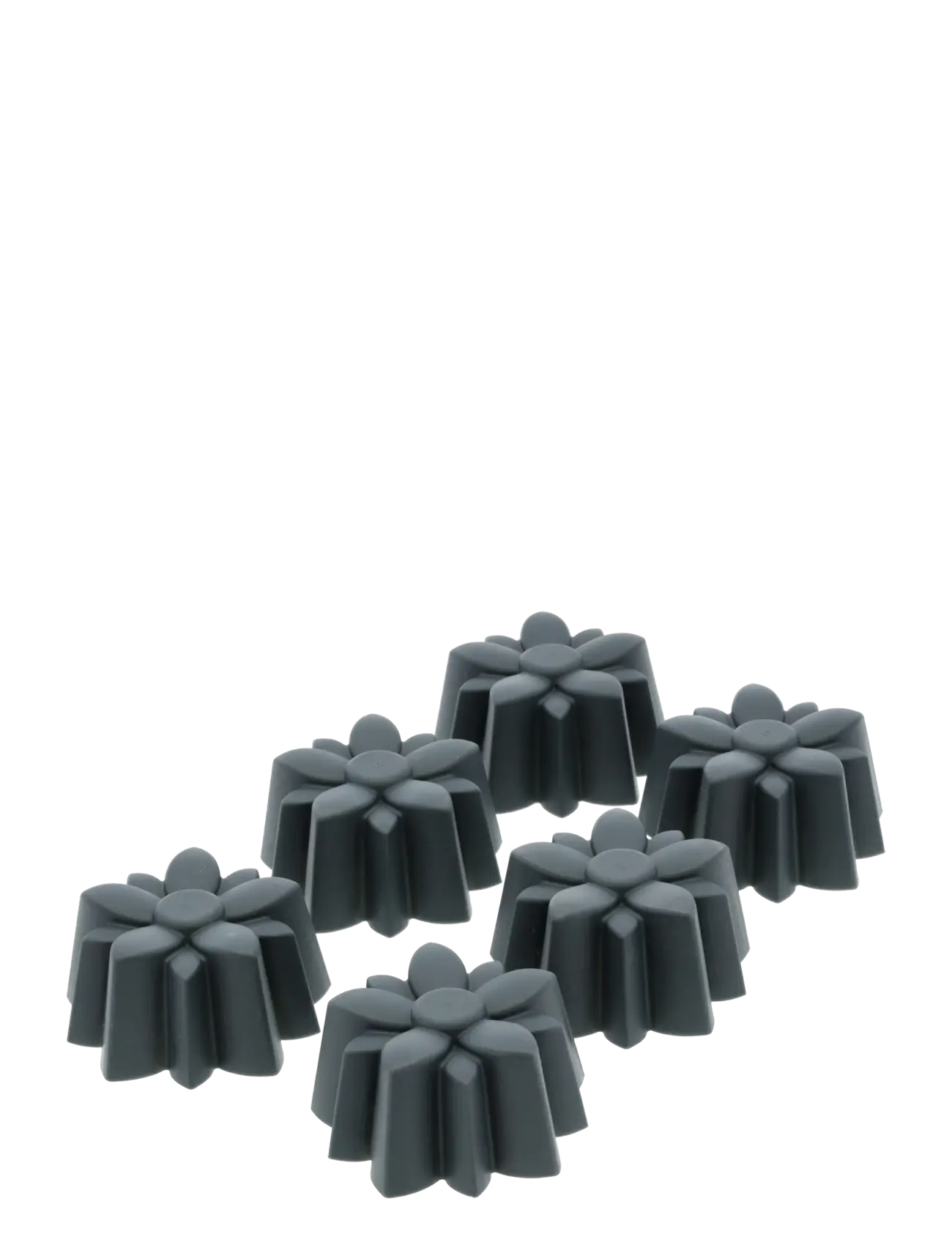 Blomsterbergs Muffin mould Flower 6 pcs - Baking accessories - GREY / grey