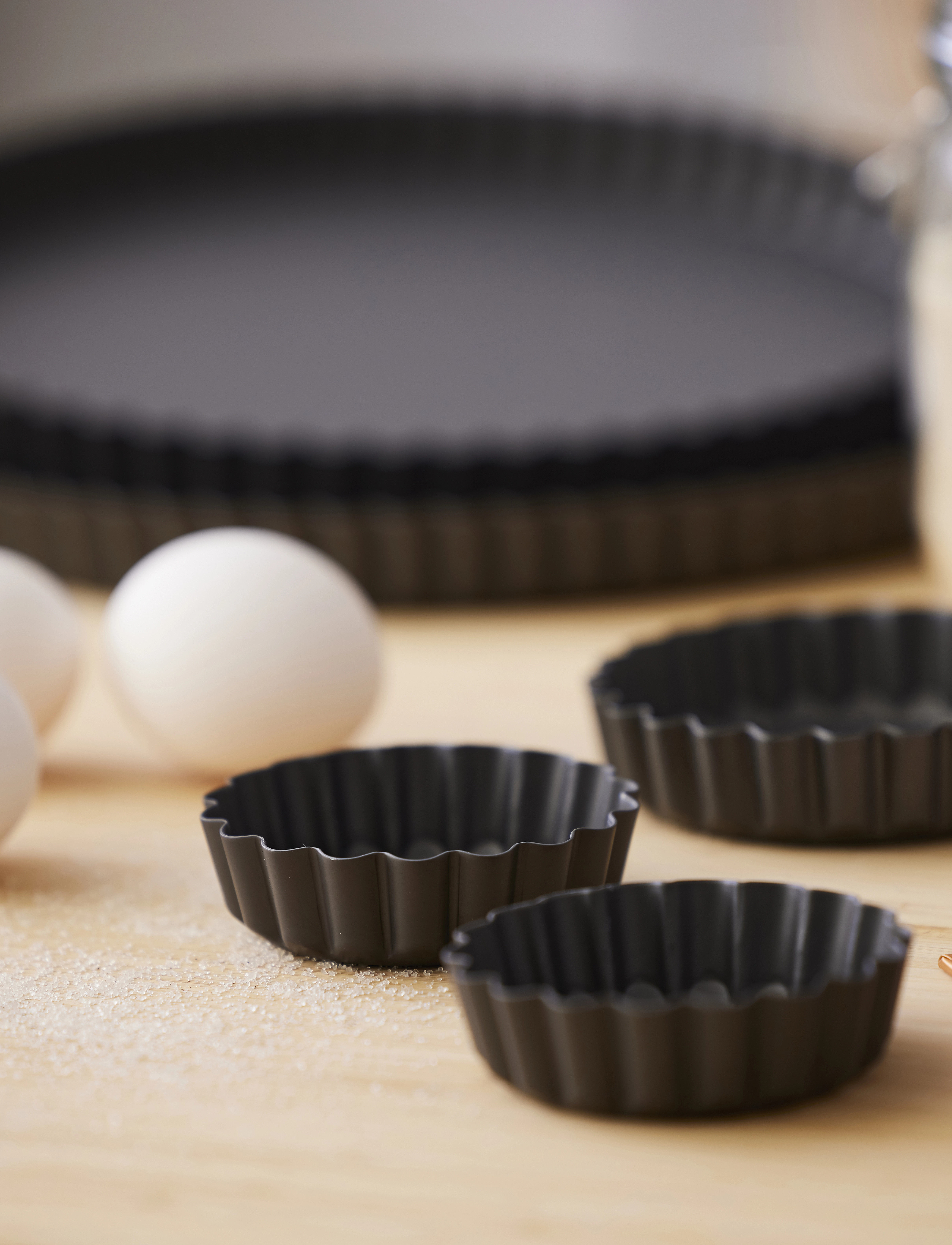 Blomsterbergs - Tart mould w/removable bottom - pie dishes - grey - 3