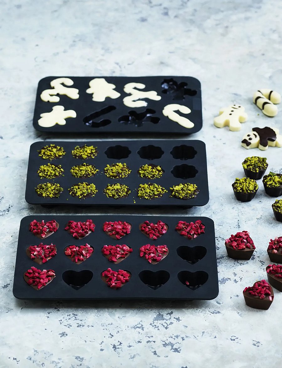 Blomsterbergs - Chocolate mould 3 parts - grey - 0