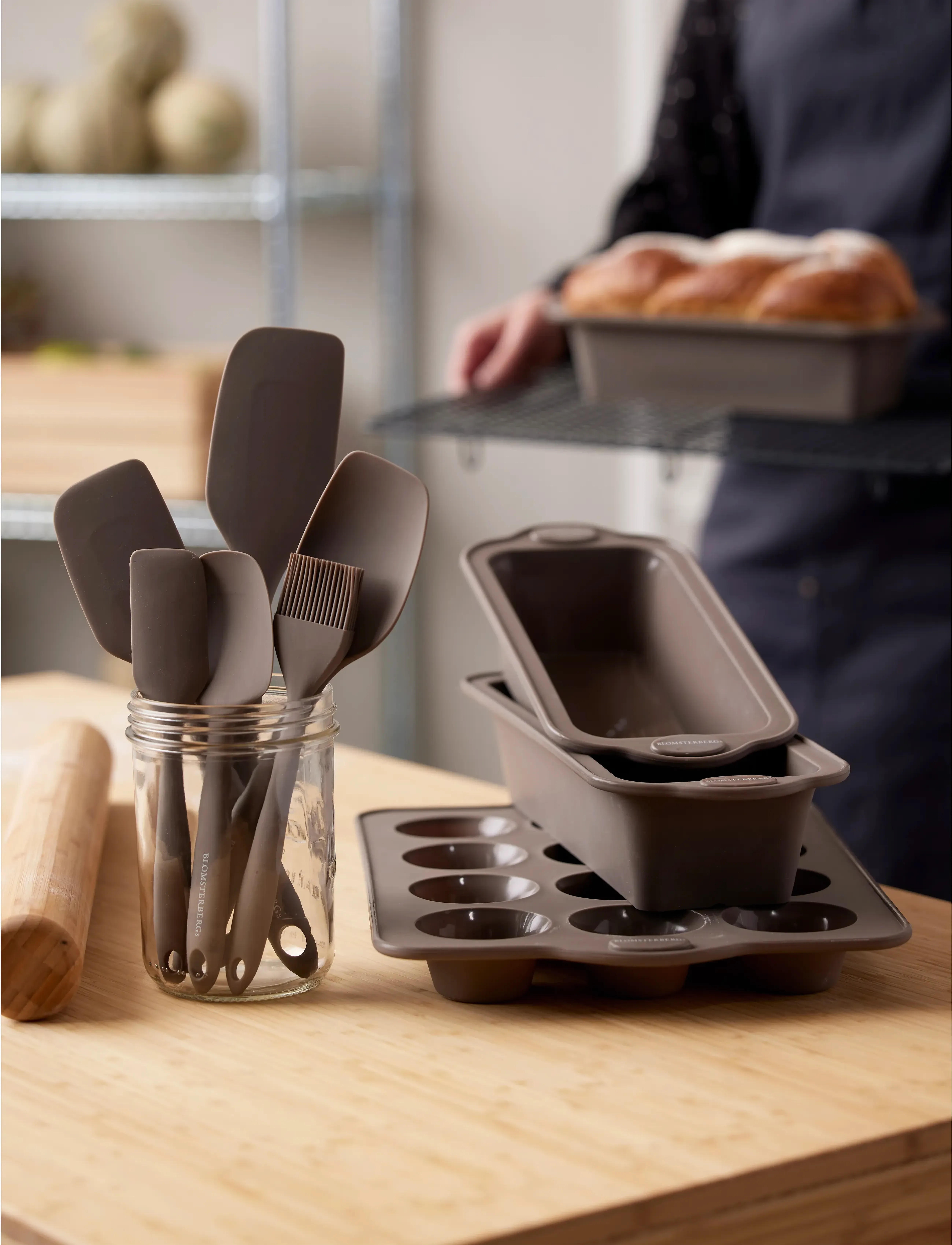 Blomsterbergs Bagepensel, Ø 21 cm, Baking Accessories, Beige - Other Homeware
