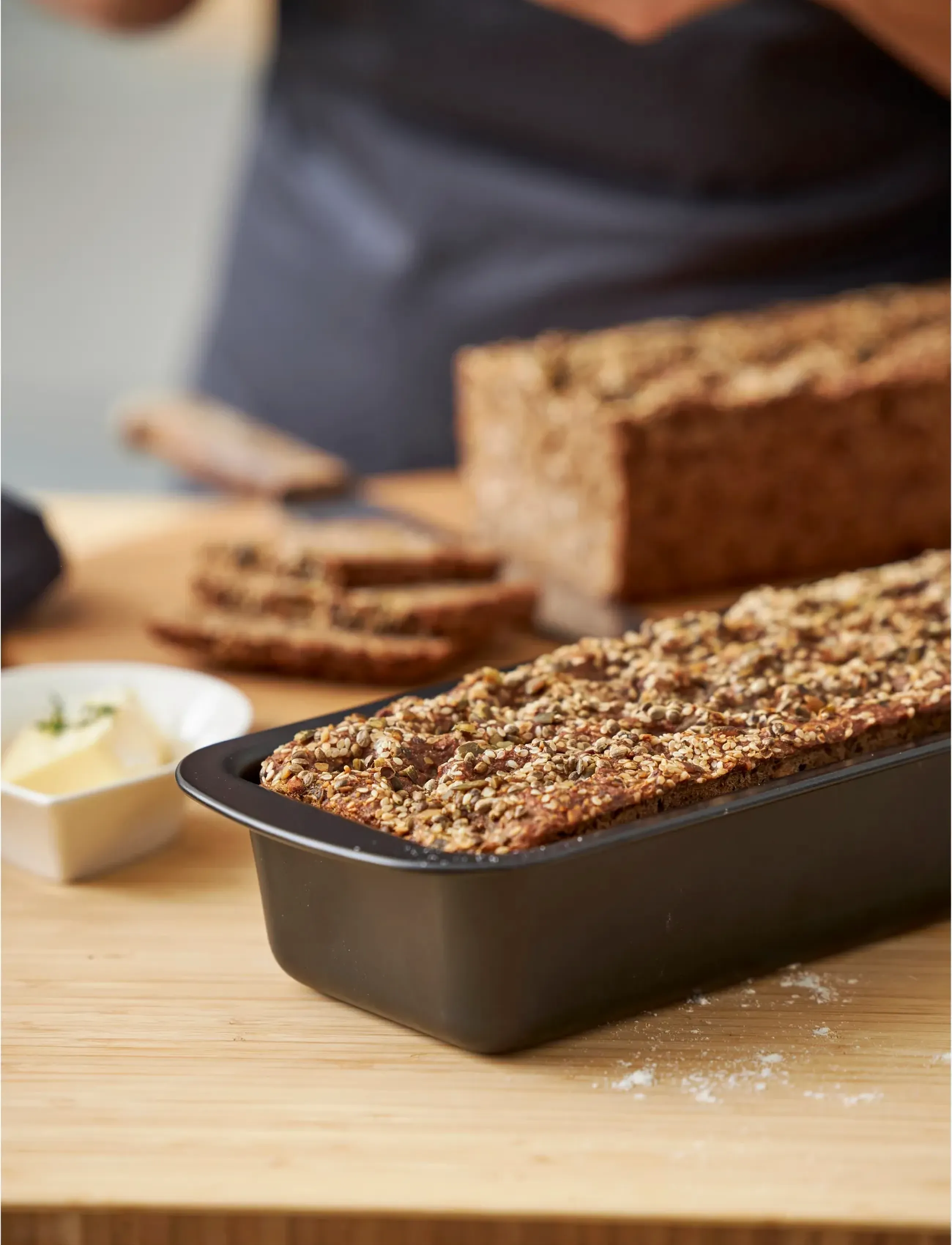 Blomsterbergs Brødform, L25 cm, Baking Tins, Schwarz - Loaf Homeware