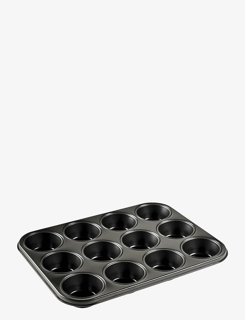 Blomsterbergs - Muffin pan for 12 pcs - cupcake & muffinformen - black - 1