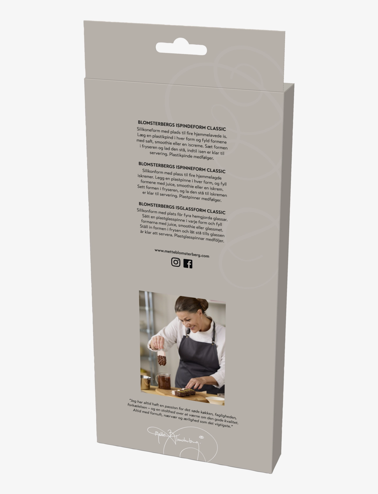 Blomsterbergs - Popsicle mould with 4 pcs Classic - die niedrigsten preise - beige - 3