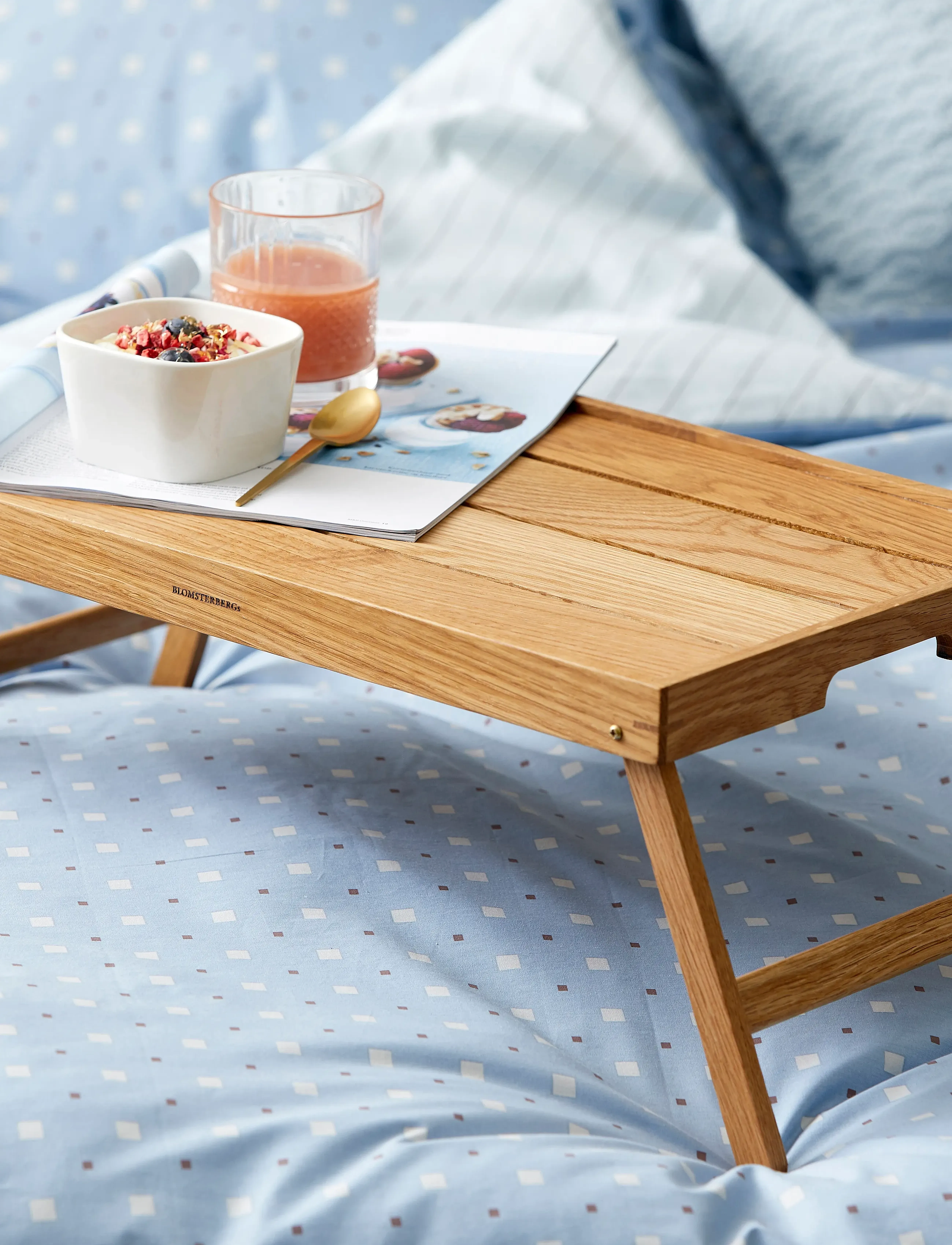 Blomsterbergs Sengebakke, 64X31.5X23.5 cm, Dining & Table Accessories, Braun - Trays, Homeware