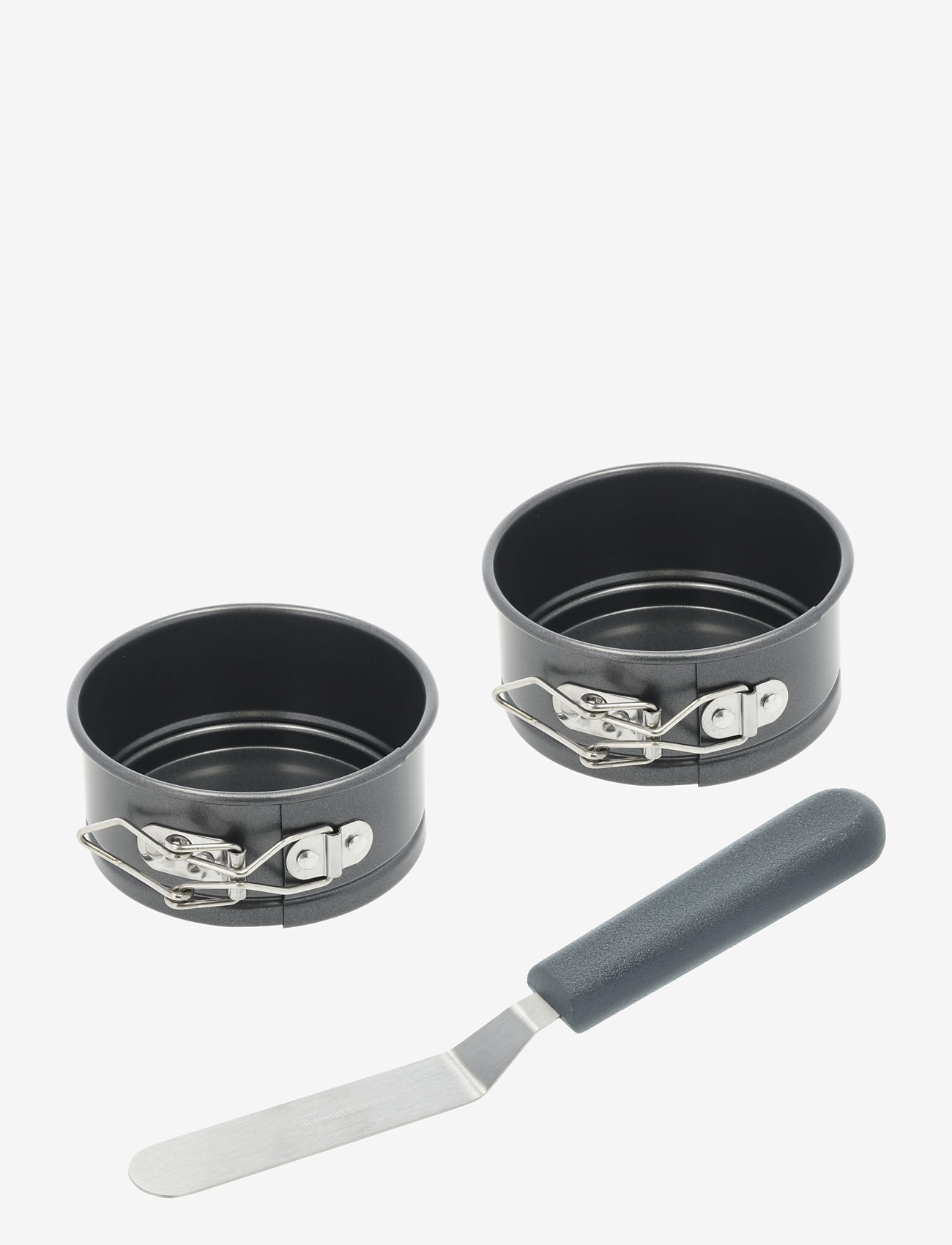 Blomsterbergs - Mini cake tin set w. spatula 3 parts - cookies- & cake tins - metall - 0