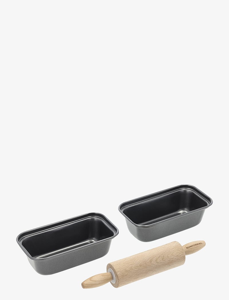 Blomsterbergs Mini Loaf Pan Set Rollling Pin Parts (MEE33685) Loaf tin