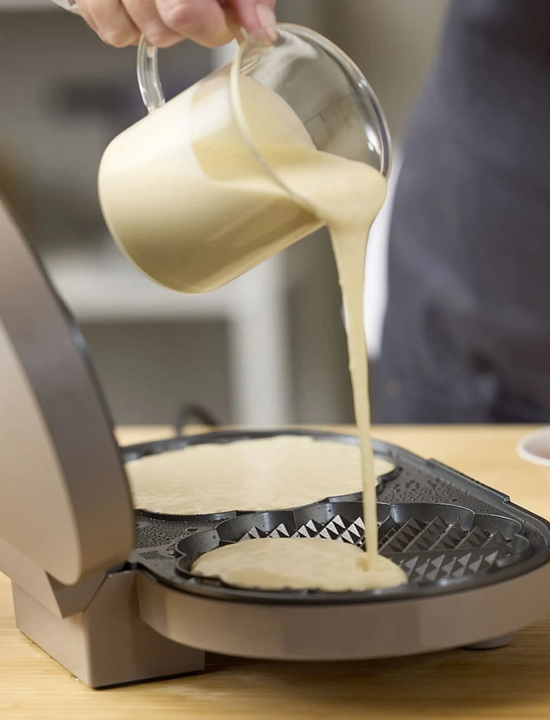 Blomsterbergs - Double waffle maker 1600 watt - weitere küchengeräte - beige - 0