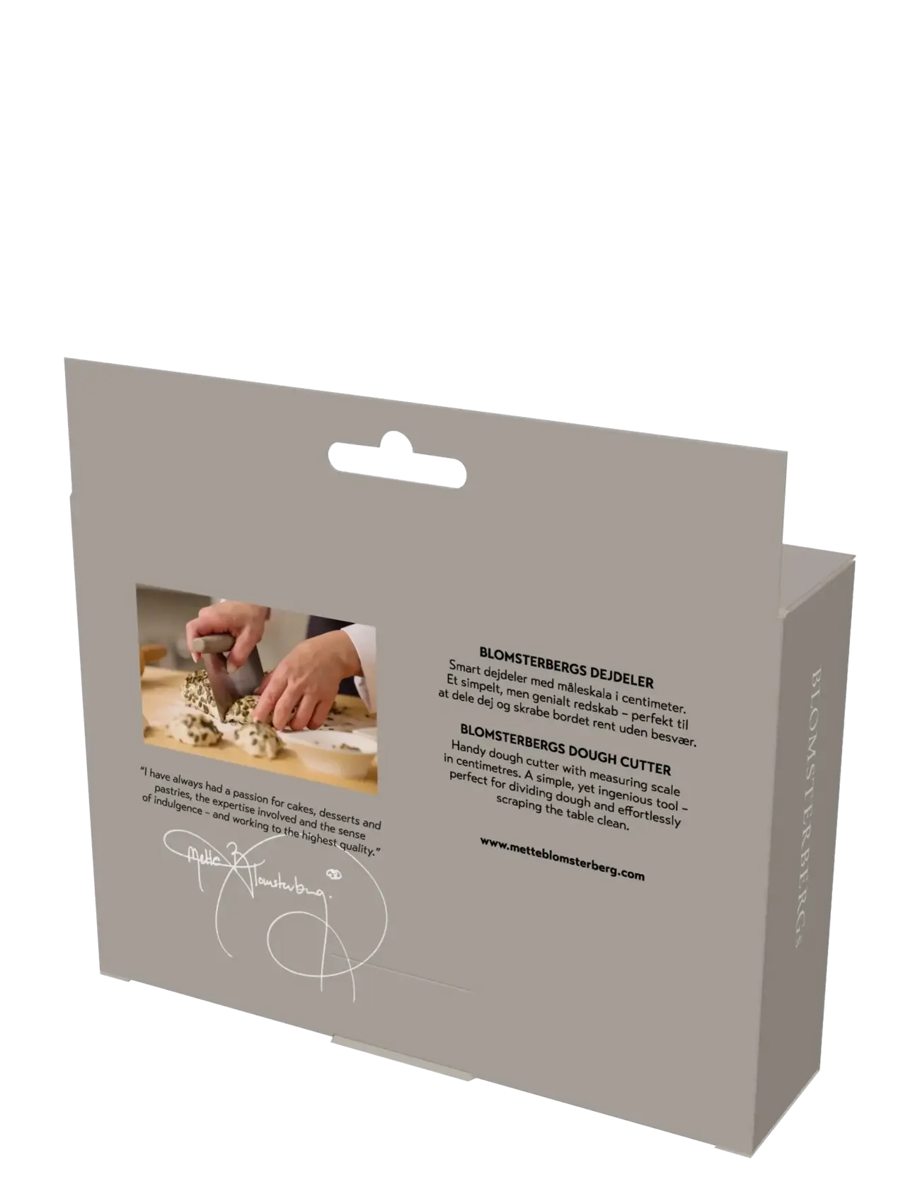 Blomsterbergs - Dough cutter 16.5 x 12.5 x 1.2 cm - sílíkonspaðar og sleikjur - beige - 1
