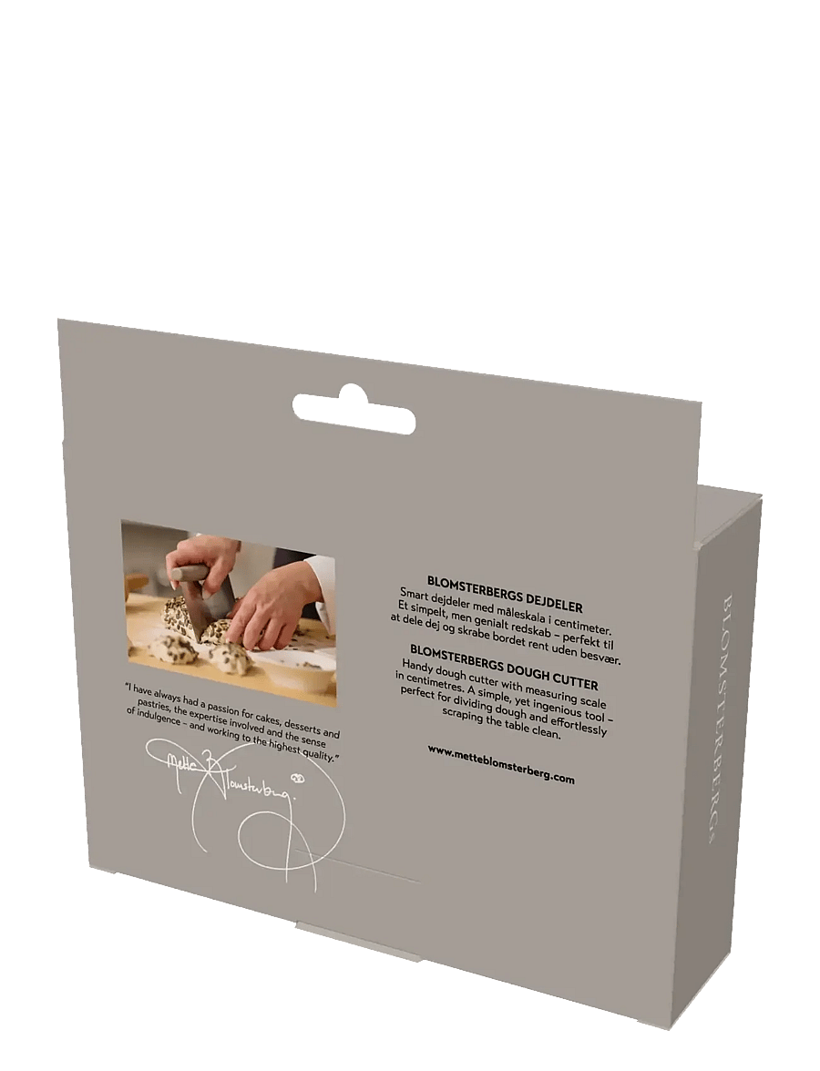 Blomsterbergs - Dough cutter 16.5 x 12.5 x 1.2 cm - silikoonist spaatlid ja taignakraabitsad - beige - 1