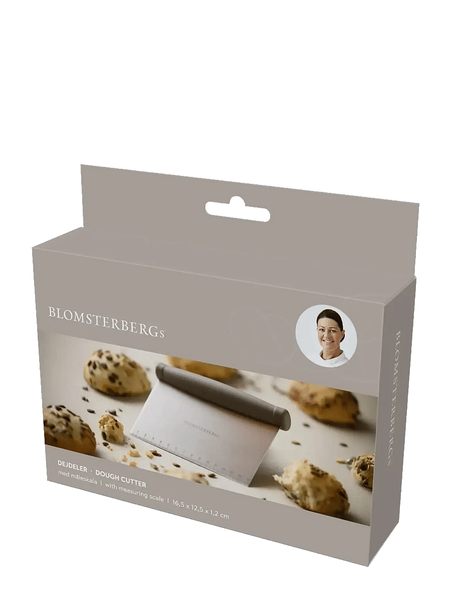 Blomsterbergs - Dough cutter 16.5 x 12.5 x 1.2 cm - silikoonist spaatlid ja taignakraabitsad - beige - 2