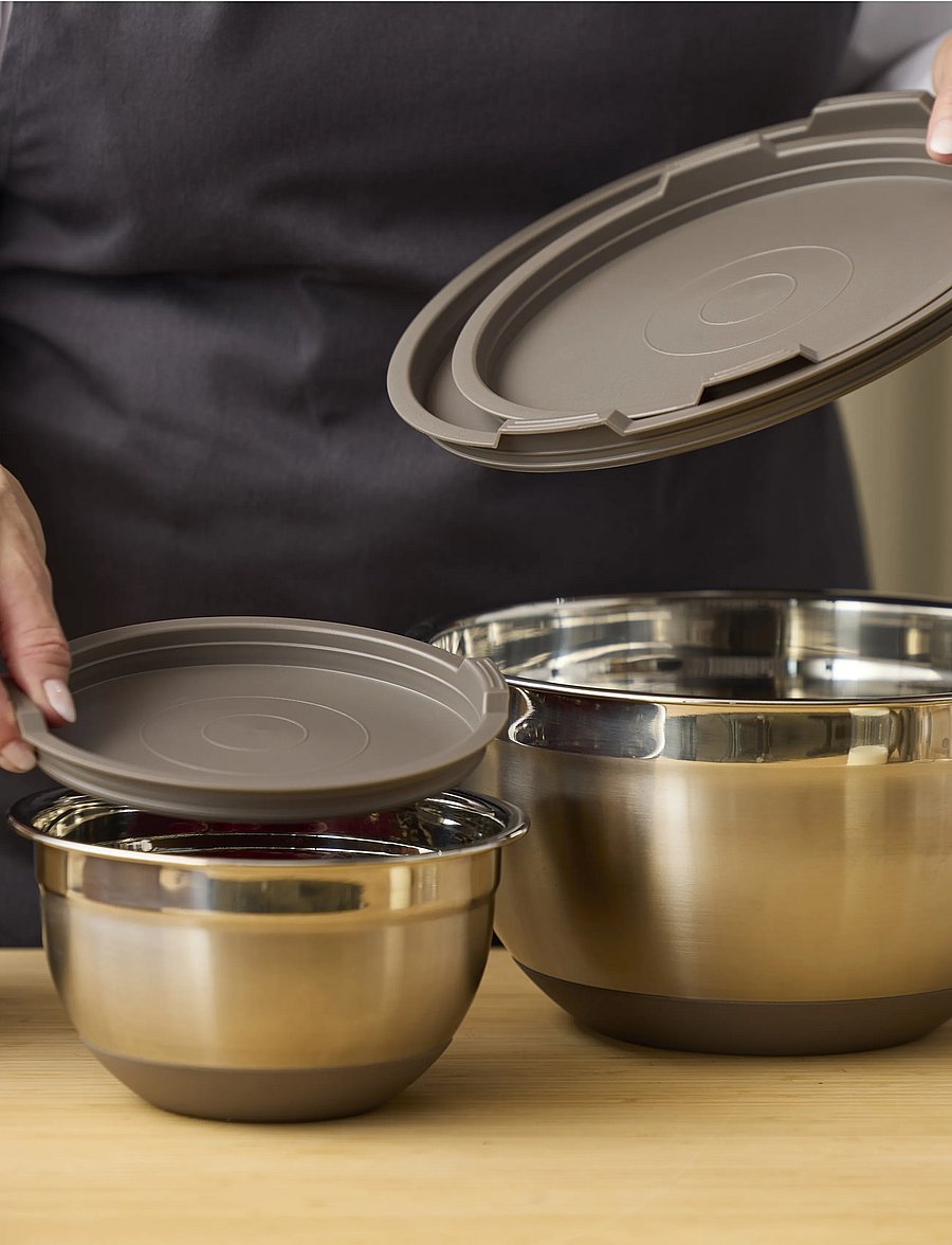 Blomsterbergs - Lid for mixing bowl - lebensmittellagerung - beige - 2
