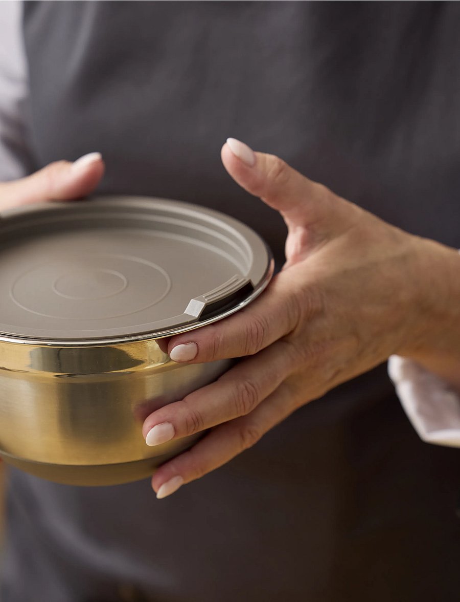 Blomsterbergs - Lid for mixing bowl - lebensmittellagerung - beige - 3