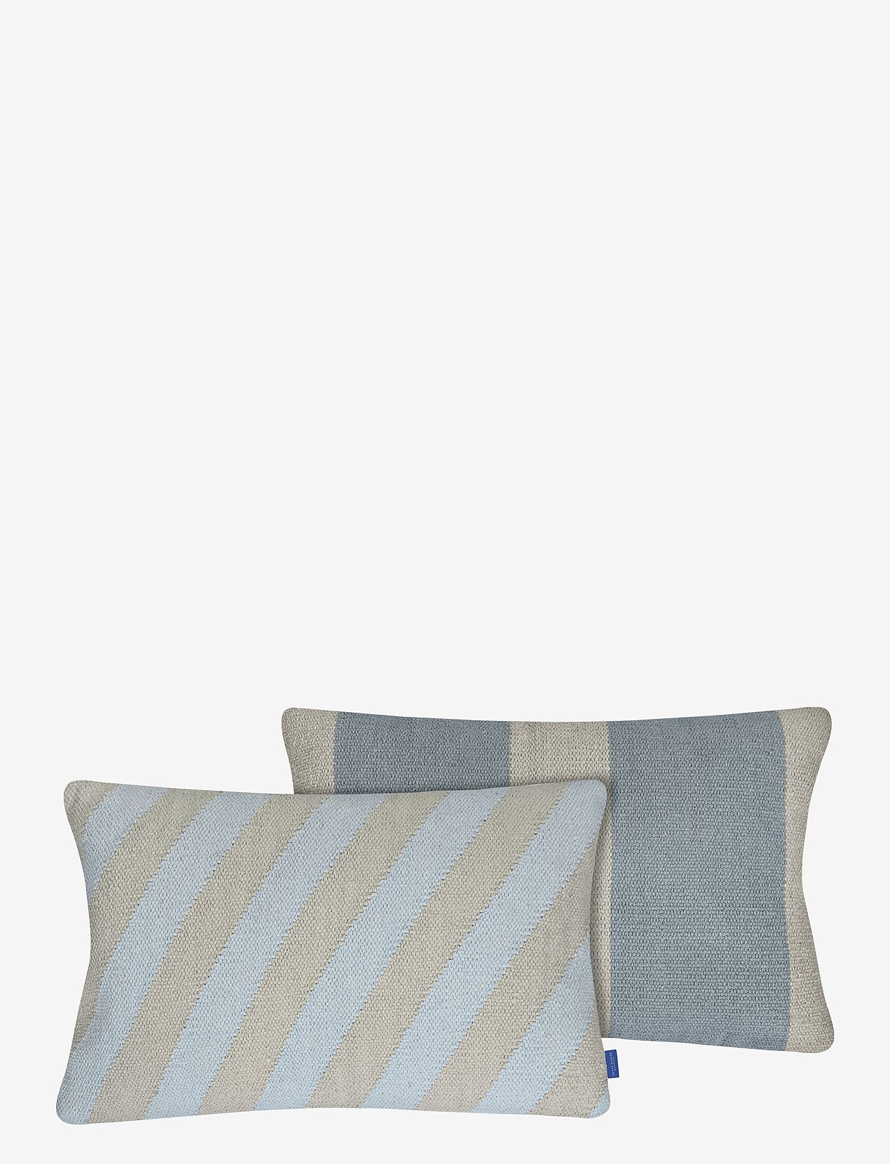 Mette Ditmer - ACROSS kilim cushion cover - køb efter pris - light blue - 0
