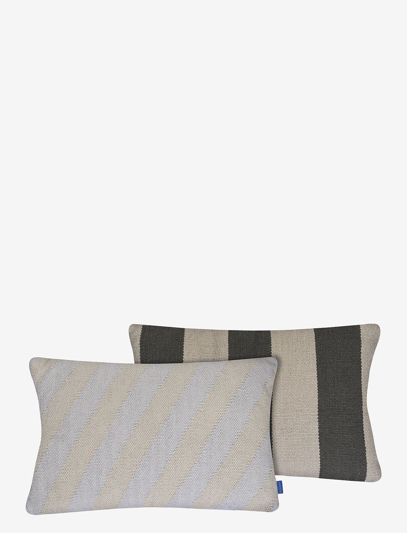 Mette Ditmer - ACROSS kilim cushion cover - kissenbezüge - light grey - 1