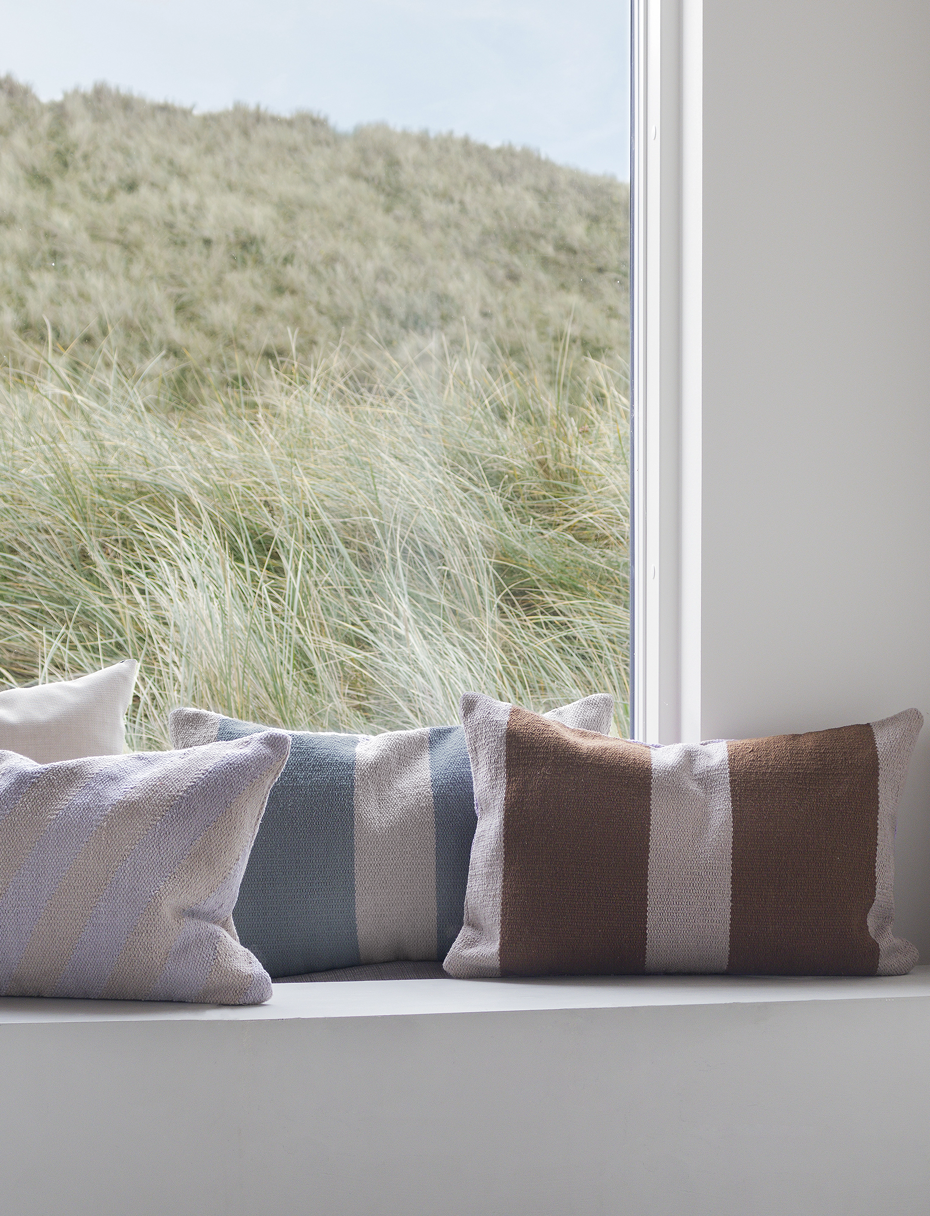Mette Ditmer - ACROSS kilim cushion cover - cushion covers - light grey - 2