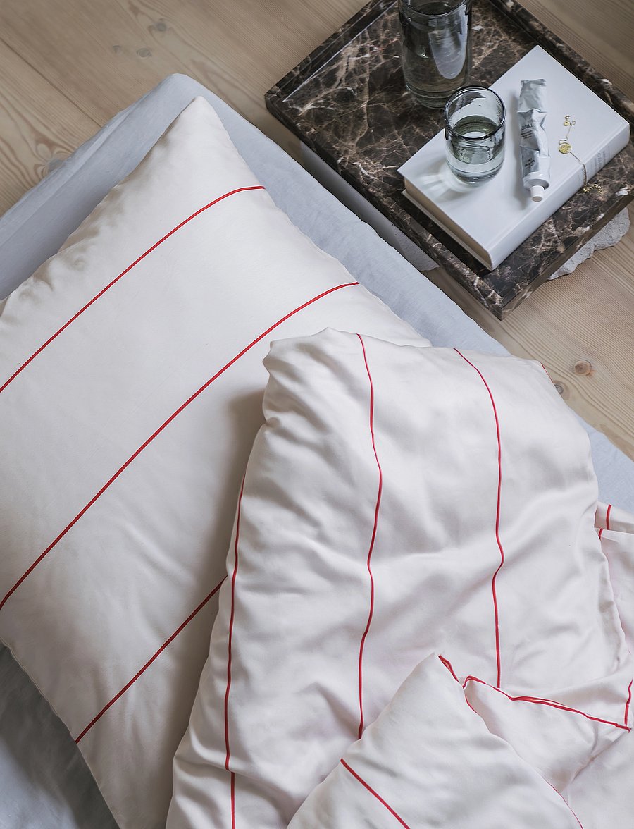Mette Ditmer - ALIGN bed set - voodiriiete komplektid - bright red / sand - 2