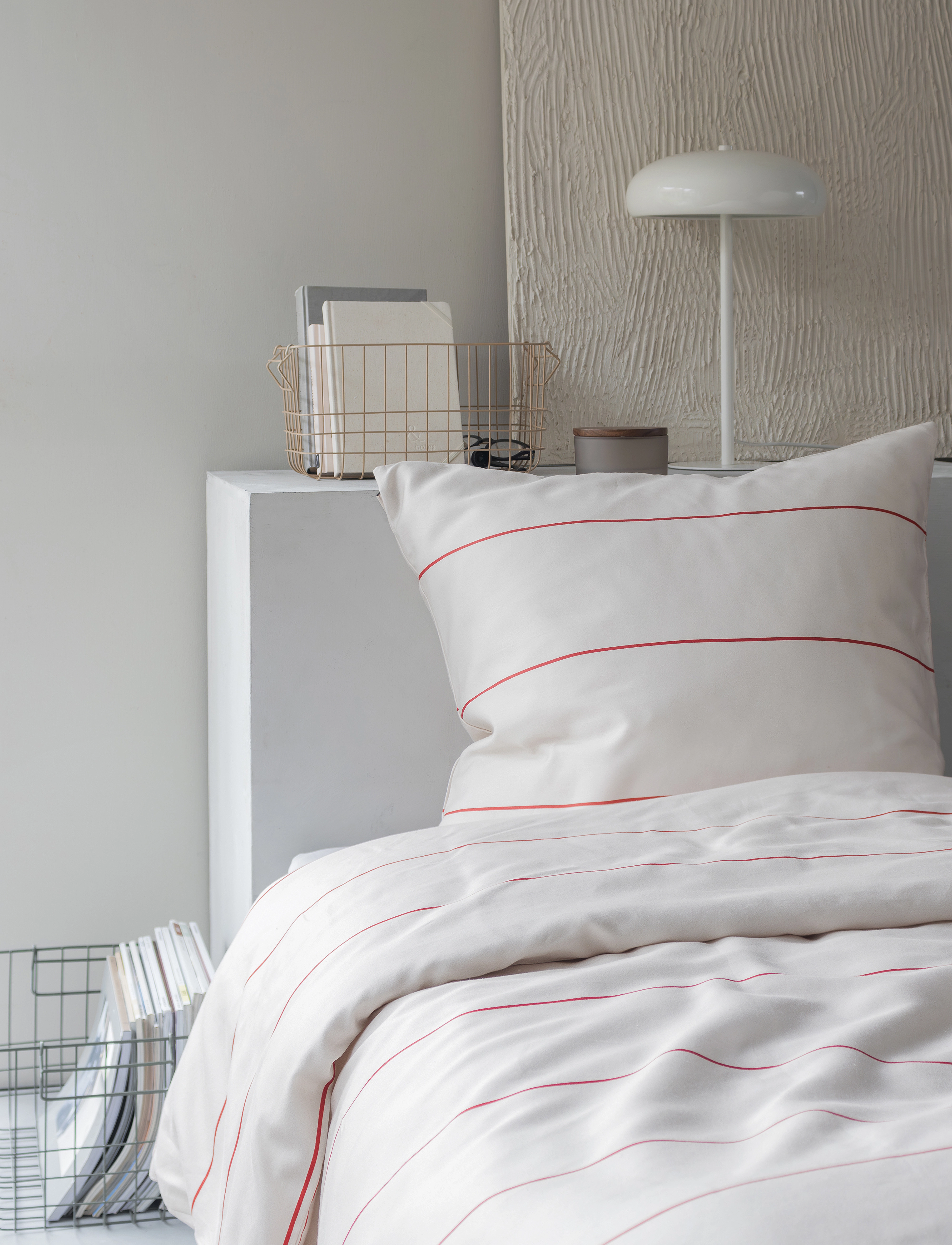 Mette Ditmer - ALIGN bed set - sengesæt - bright red / sand - 3