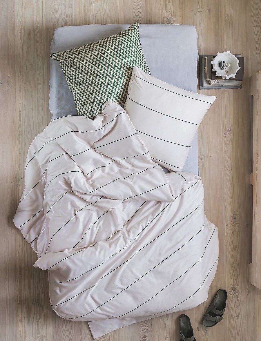 Mette Ditmer - ALIGN bed set - voodiriiete komplektid - pine green / sand - 2