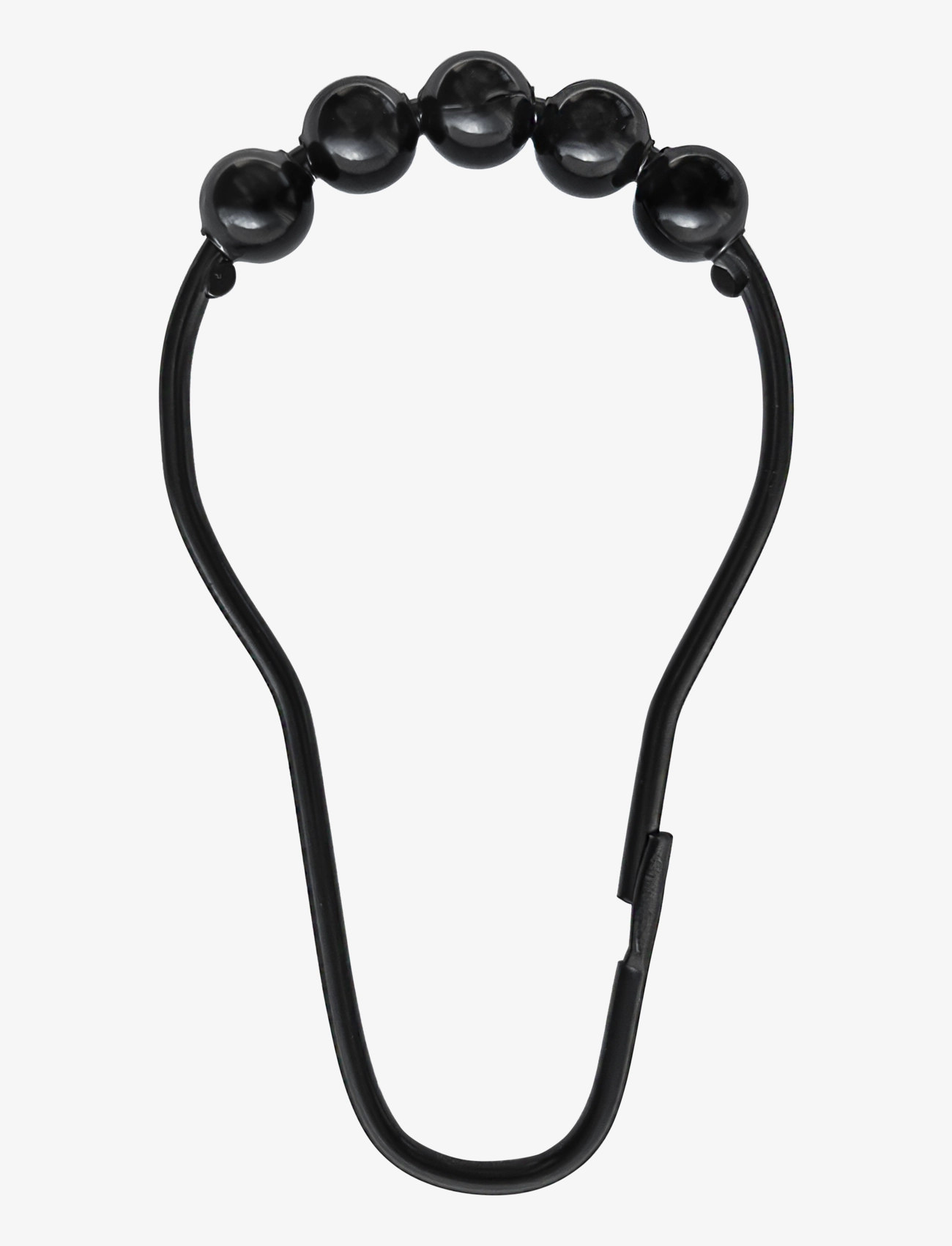 Mette Ditmer - AQUA hooks,10-pack - gardintilbehør - black - 2