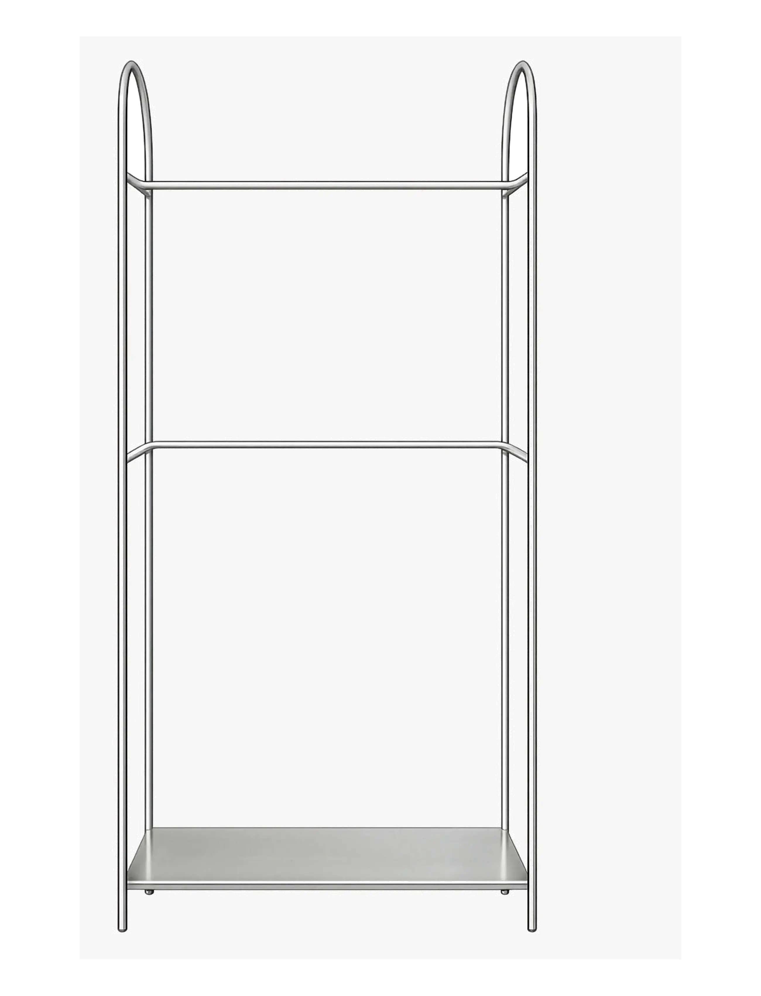 Mette Ditmer ARCH clothing rack - Mette Ditmer - BRUSHED STEEL / silver