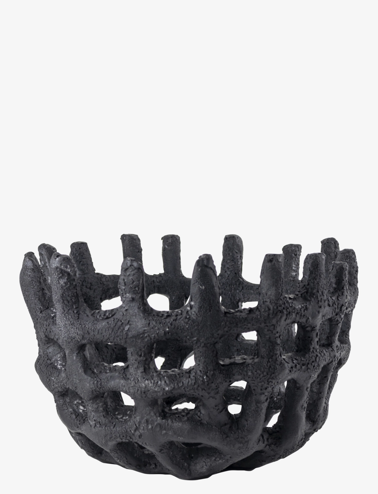 Mette Ditmer Art Piece Braided Bowl, Decorative Platters, Sort, Str: ONE SIZE