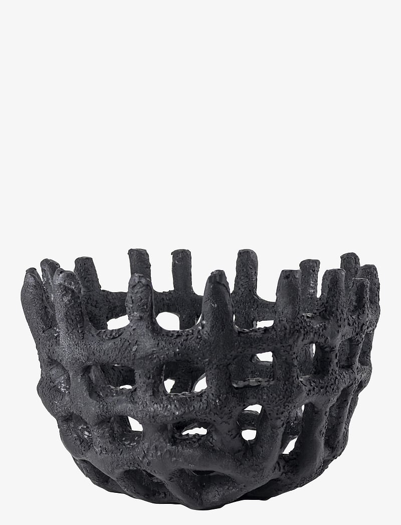 Mette Ditmer - ART PIECE braided bowl - decorative platters - black - 0