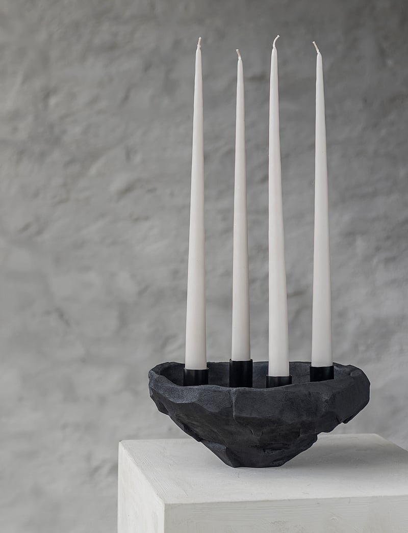 Mette Ditmer - ART PIECE candle bowl - kerzenhalter & kerzenständer - black - 0