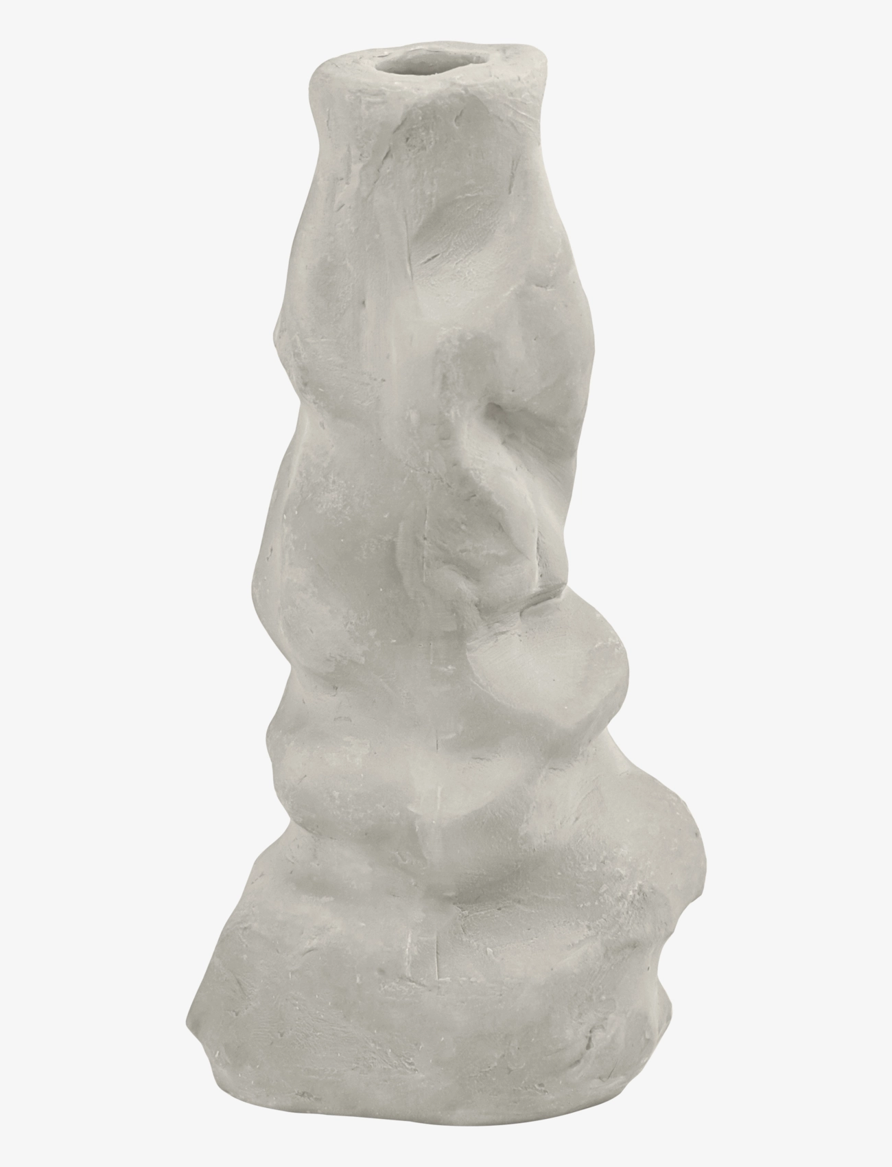 Mette Ditmer Art Piece Liquid Candleholder, Large, Lysestage, Grå, Str: Ø6.5XH12.5CM
