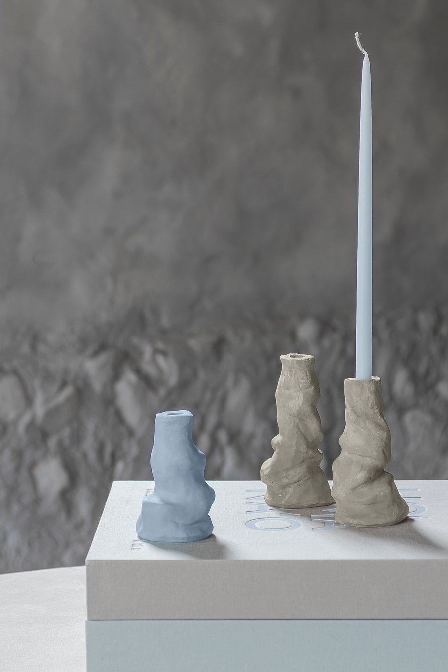 Mette Ditmer - ART PIECE liquid candleholder, large - küünlajalad - sand - 0