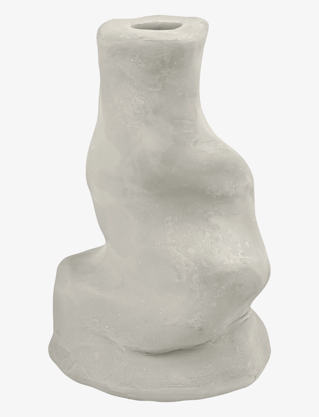 Mette Ditmer Art Piece Liquid Candleholder, Small, Lysestage, Grå, Str: Ø6.5XH10CM
