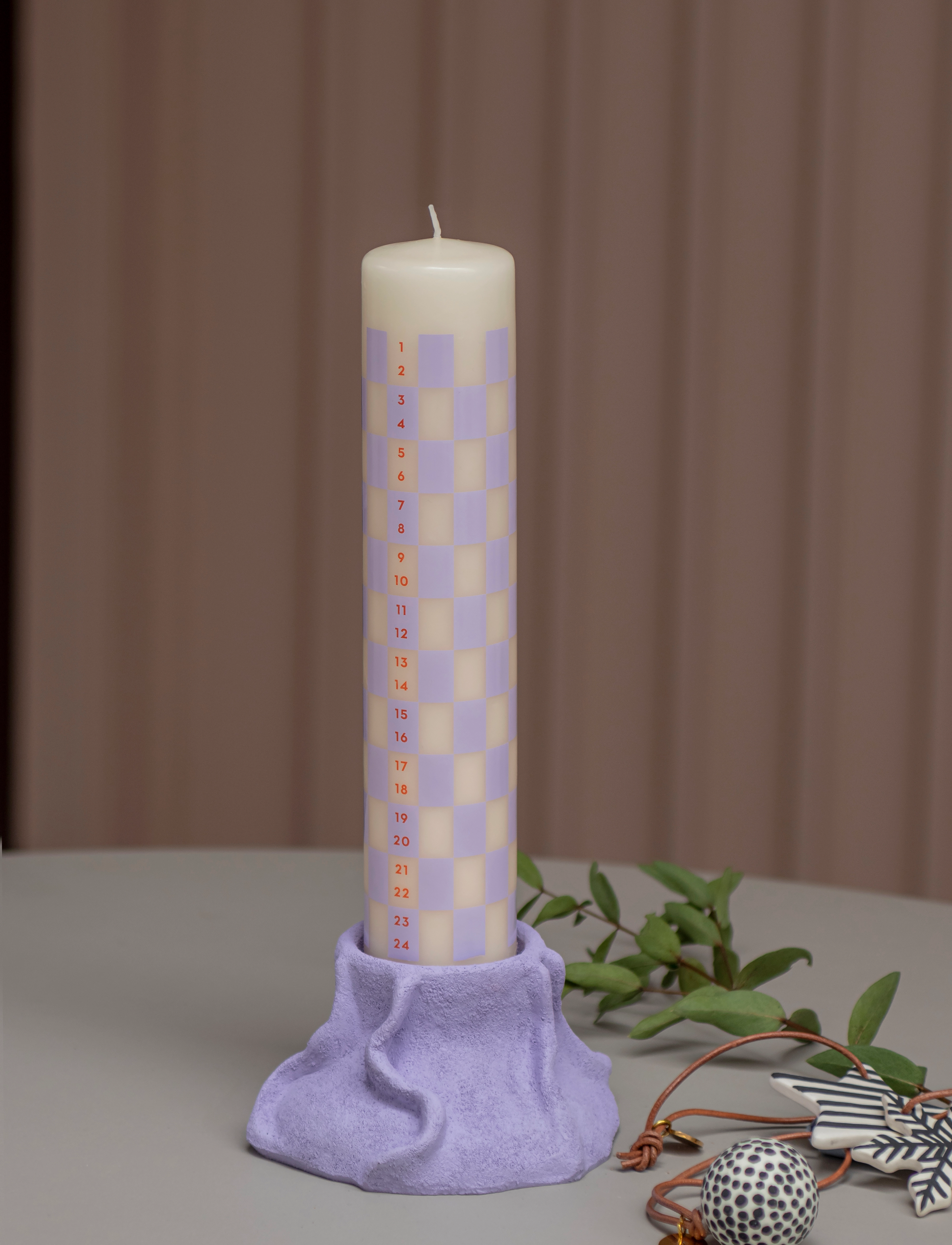 Mette Ditmer - ART PIECE lava candleholder - kerzenständer - light lilac - 0