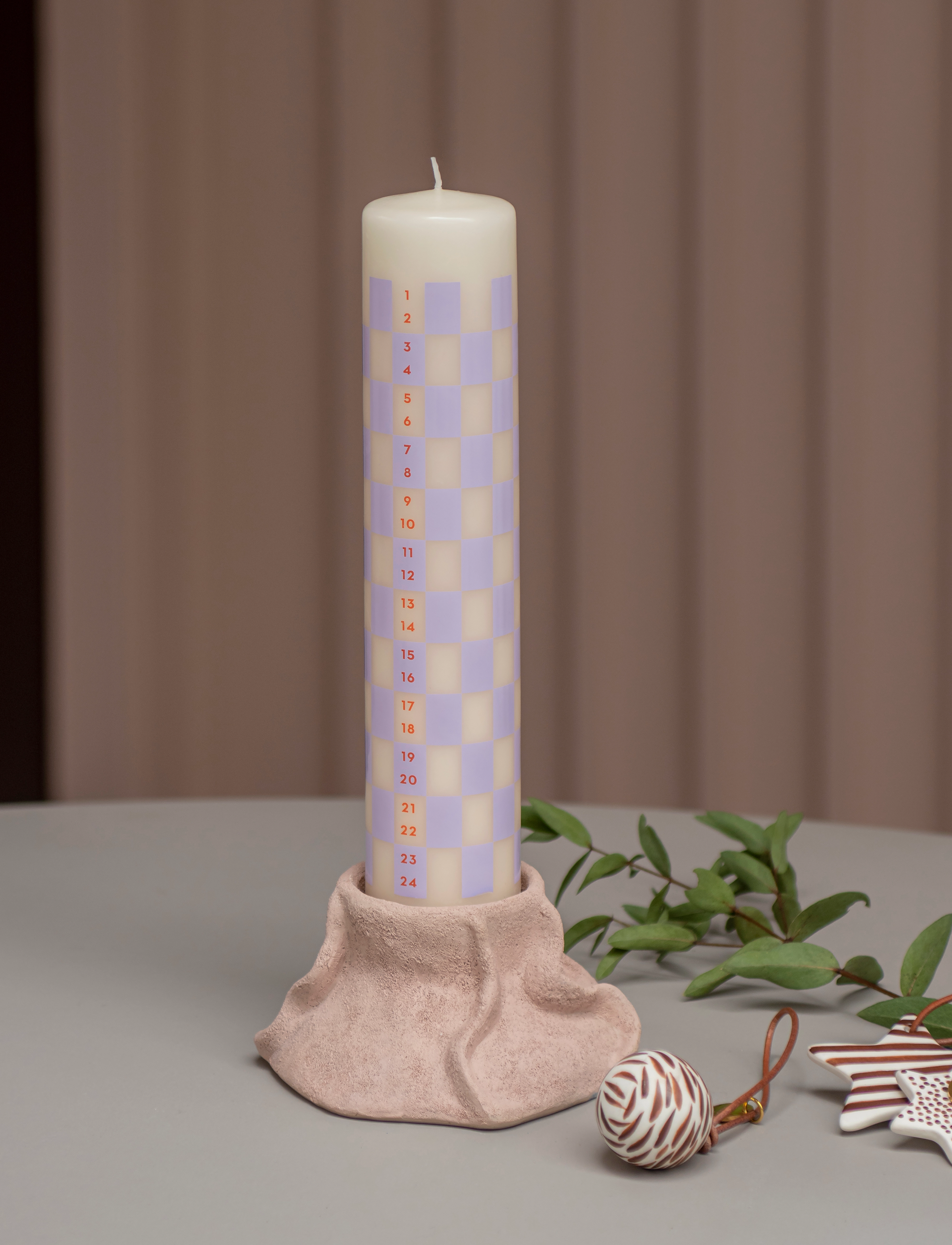 Mette Ditmer - ART PIECE lava candleholder - laveste priser - powder rose - 2