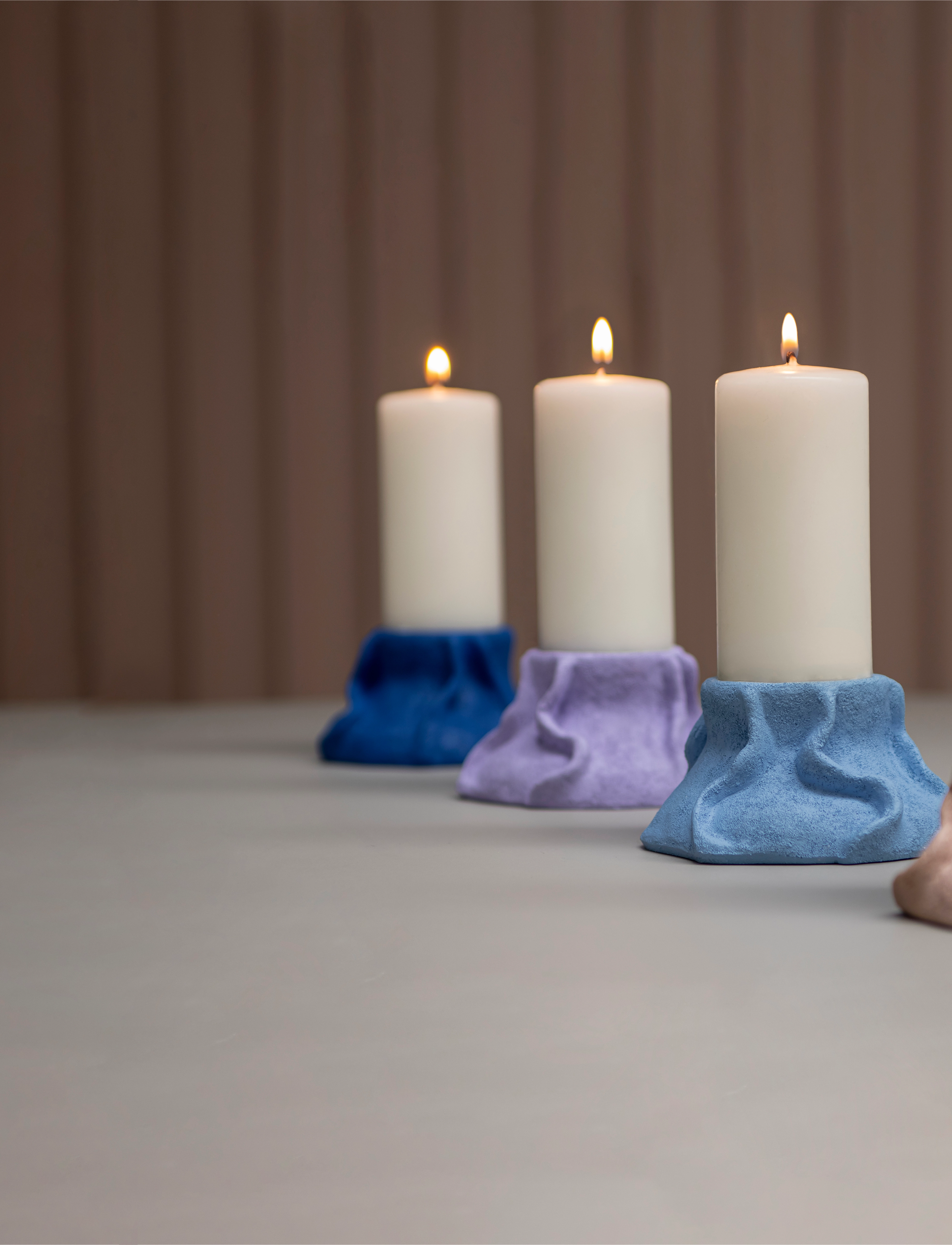 Mette Ditmer - ART PIECE lava candleholder - laveste priser - powder rose - 3