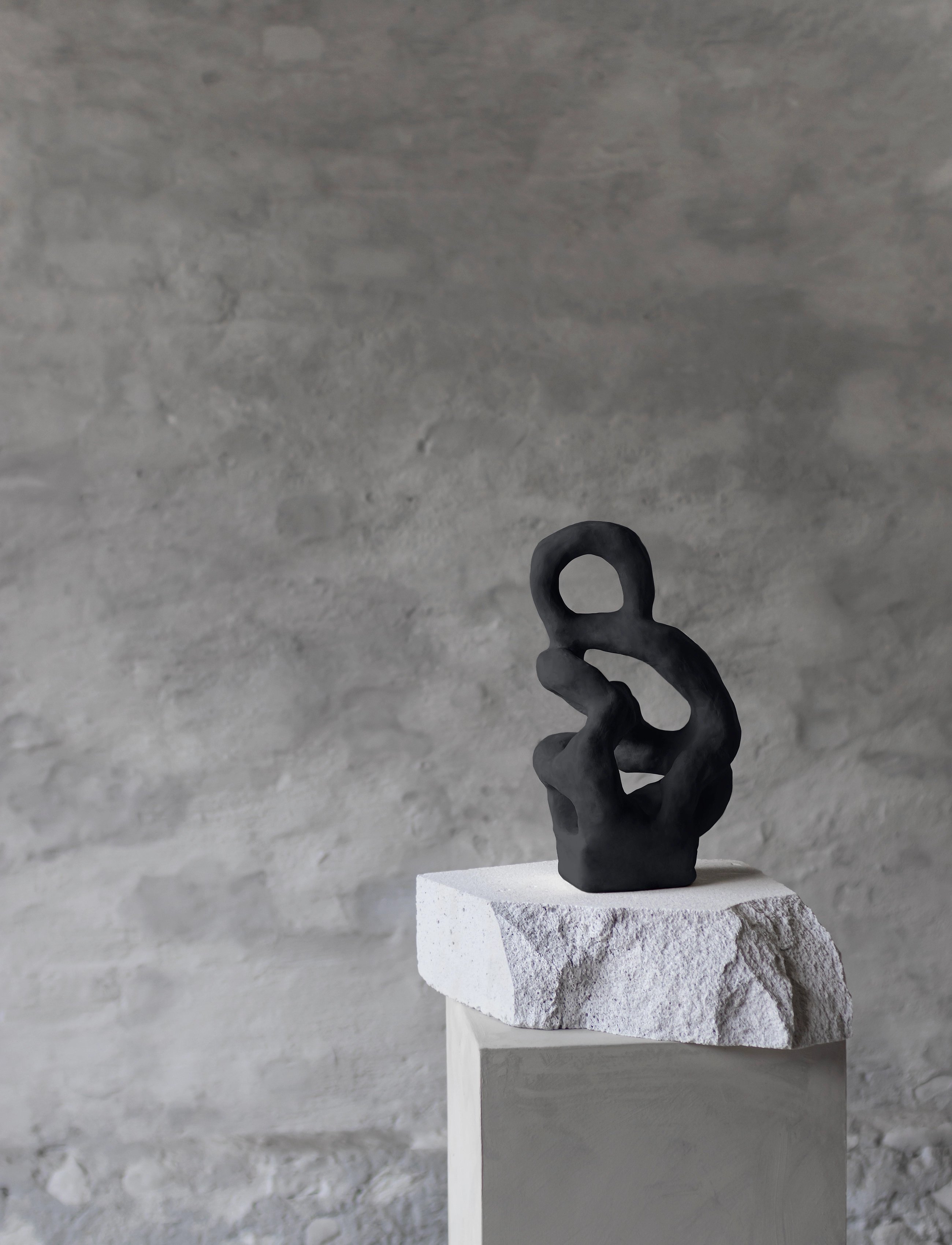 Mette Ditmer Art Piece Sculpture, 19X14X32 cm, Decorative Accessories-details, Schwarz - Porcelain Figures & Sculptures, Homeware