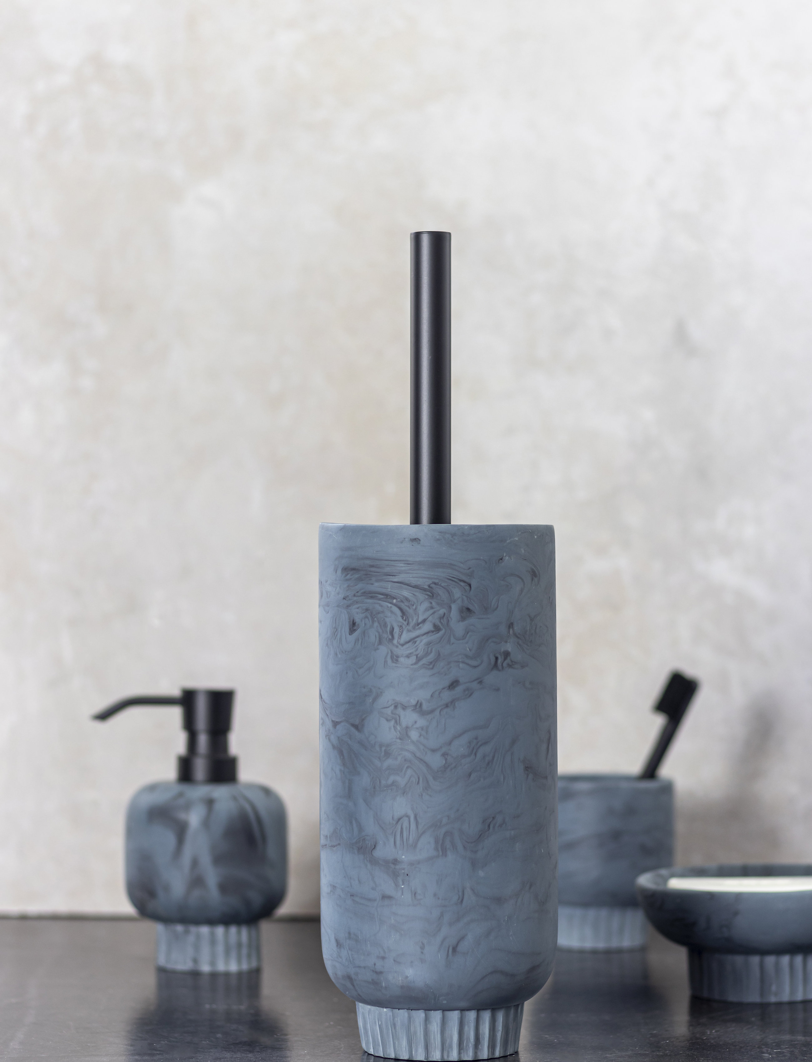 Mette Ditmer - ATTITUDE Toilet brush - toilet brushes - slate blue - 1