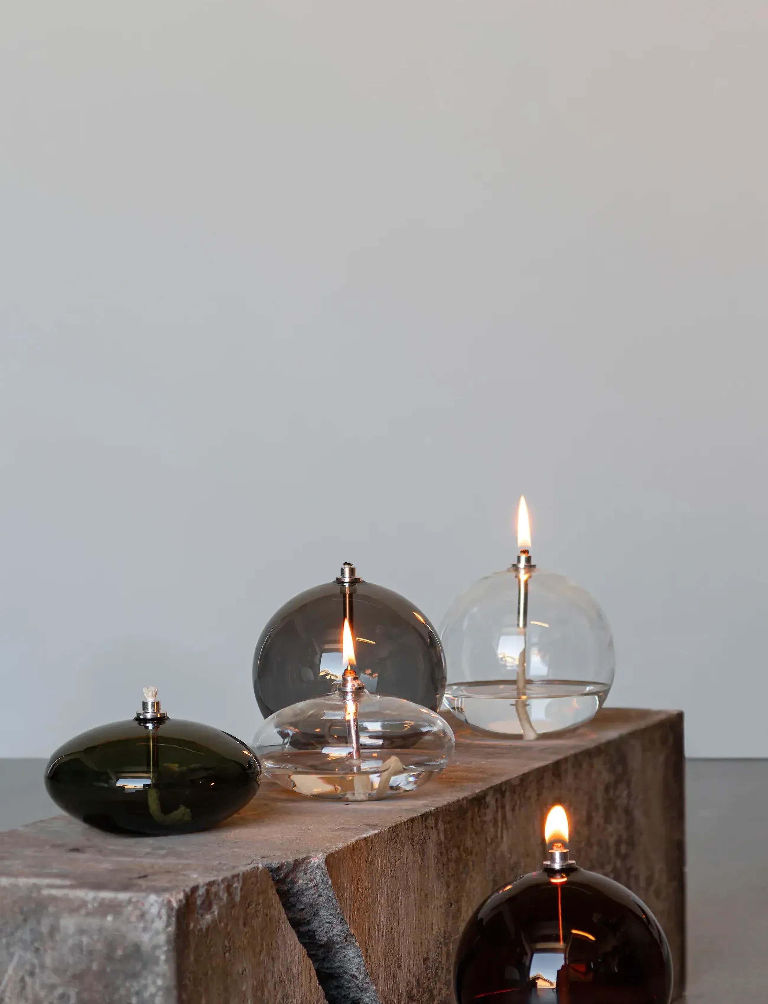 Mette Ditmer Aura Oil Lamp, Small, H11 cm, Candles, Nackt - Tealights, Homeware