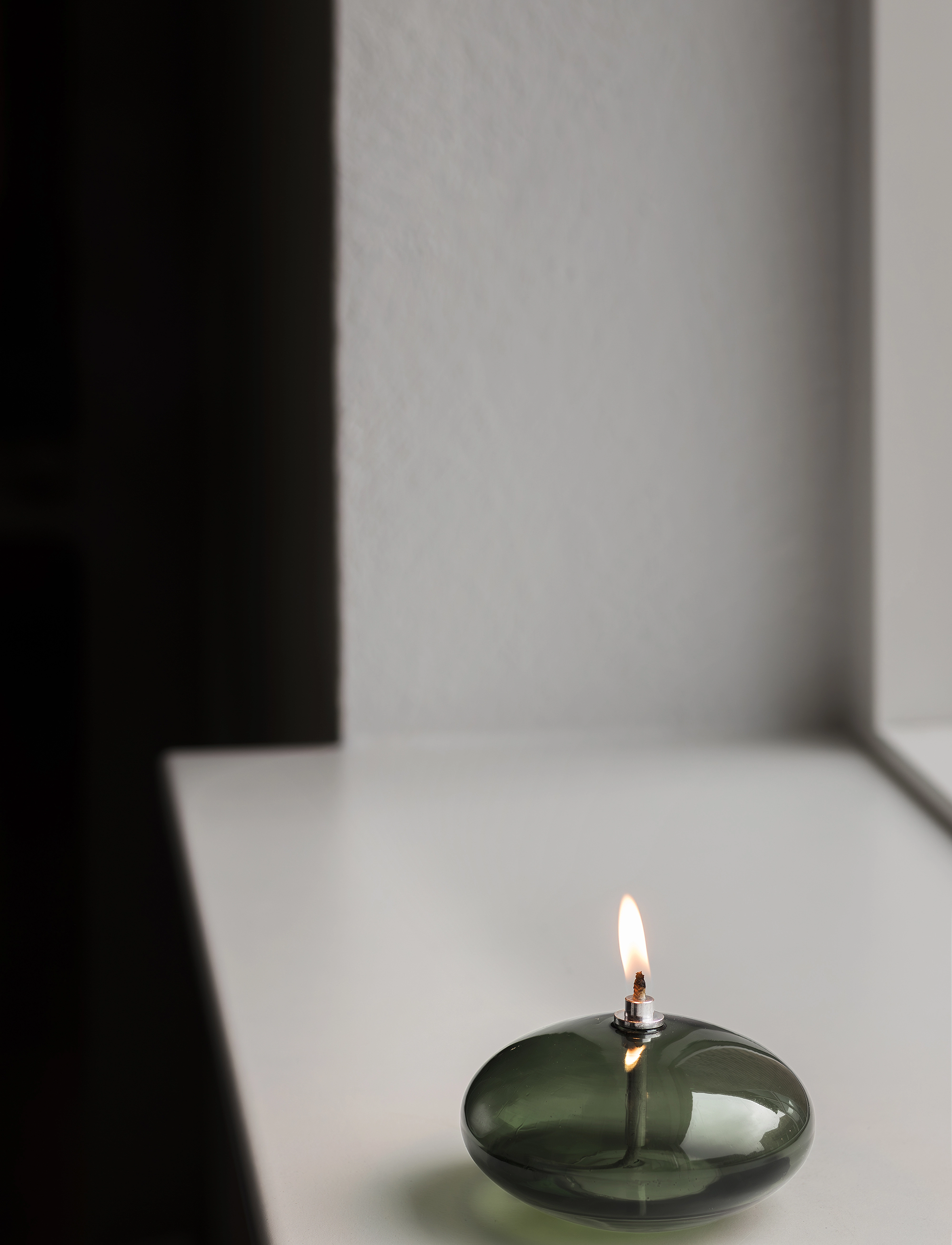 Mette Ditmer Aura Oil Lamp, Ø10.5X H6 cm, Green, Dekoration > Lysestager Og Fyrfadsstager, Unisex